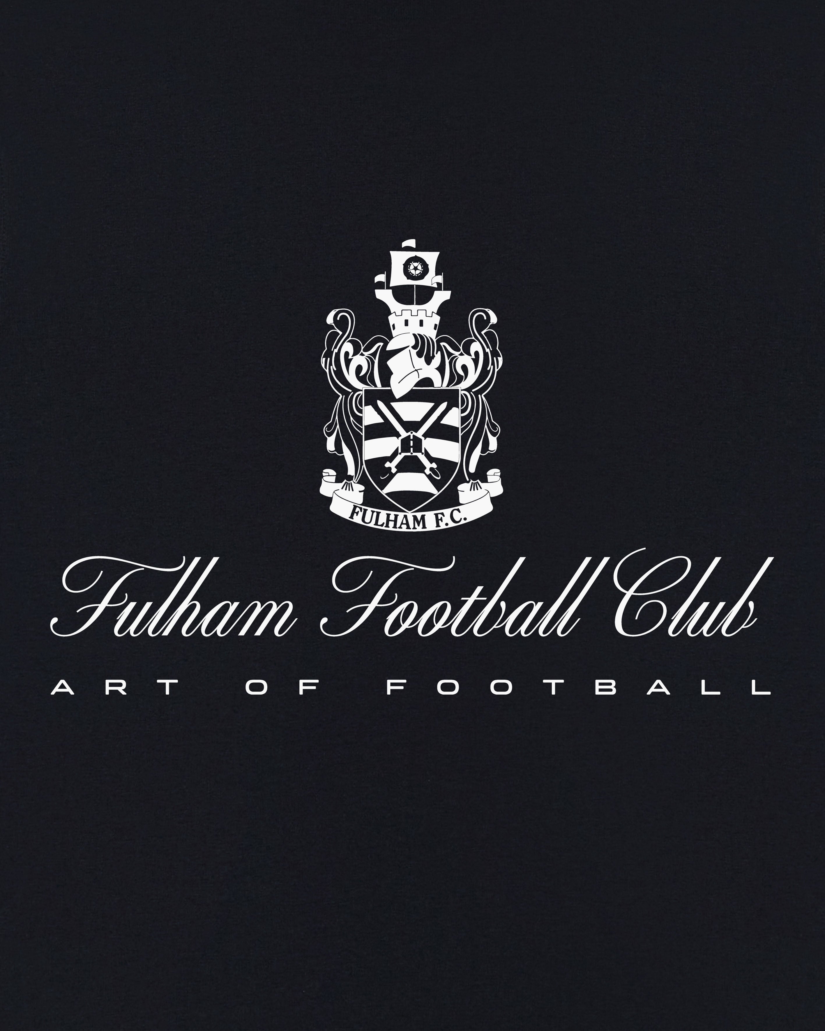 ART OF x Fulham Heritage Tee | FFC Black Graphic Football T-shirt