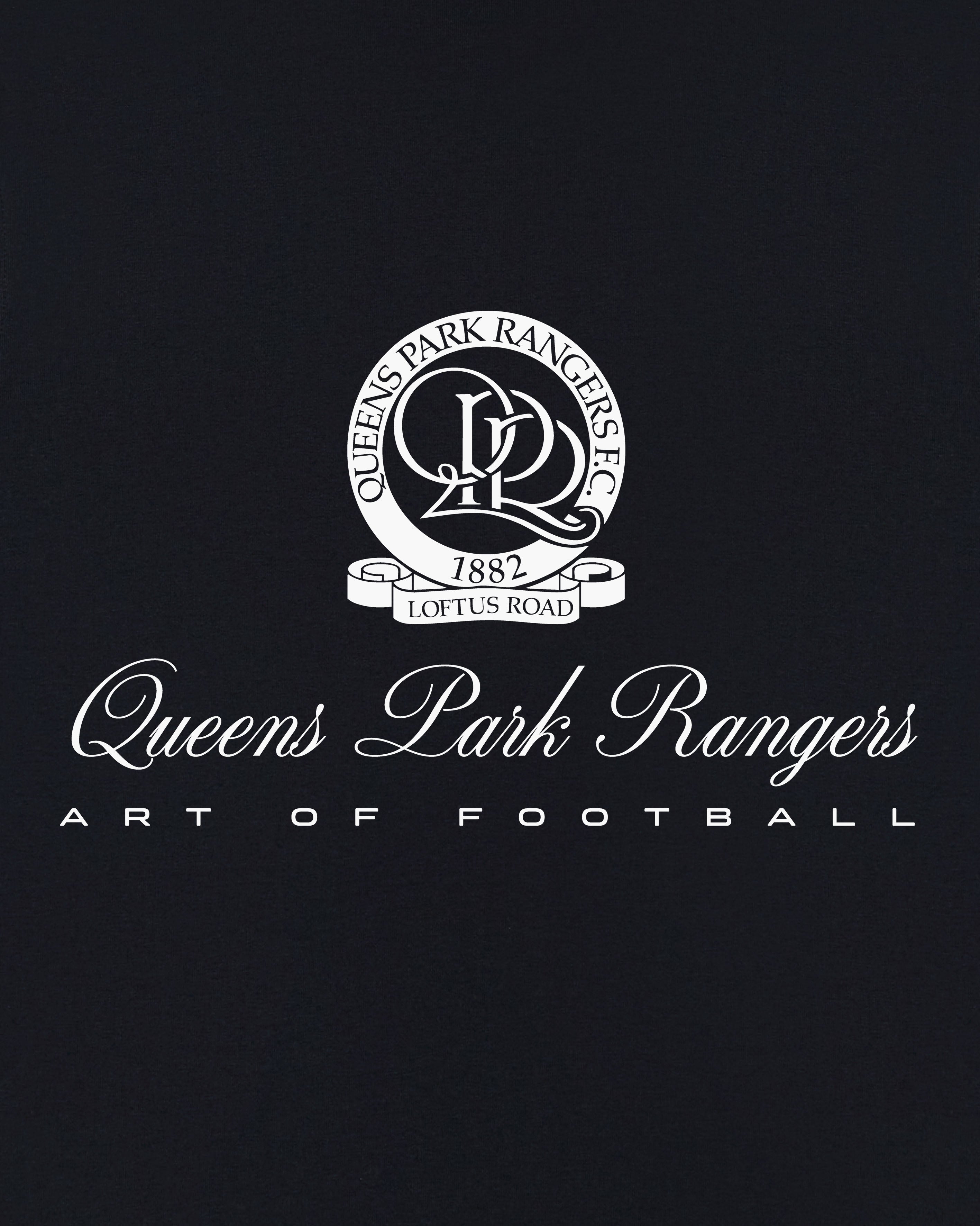 ART OF x QPR Heritage Tee | Black Graphic Football T-shirt