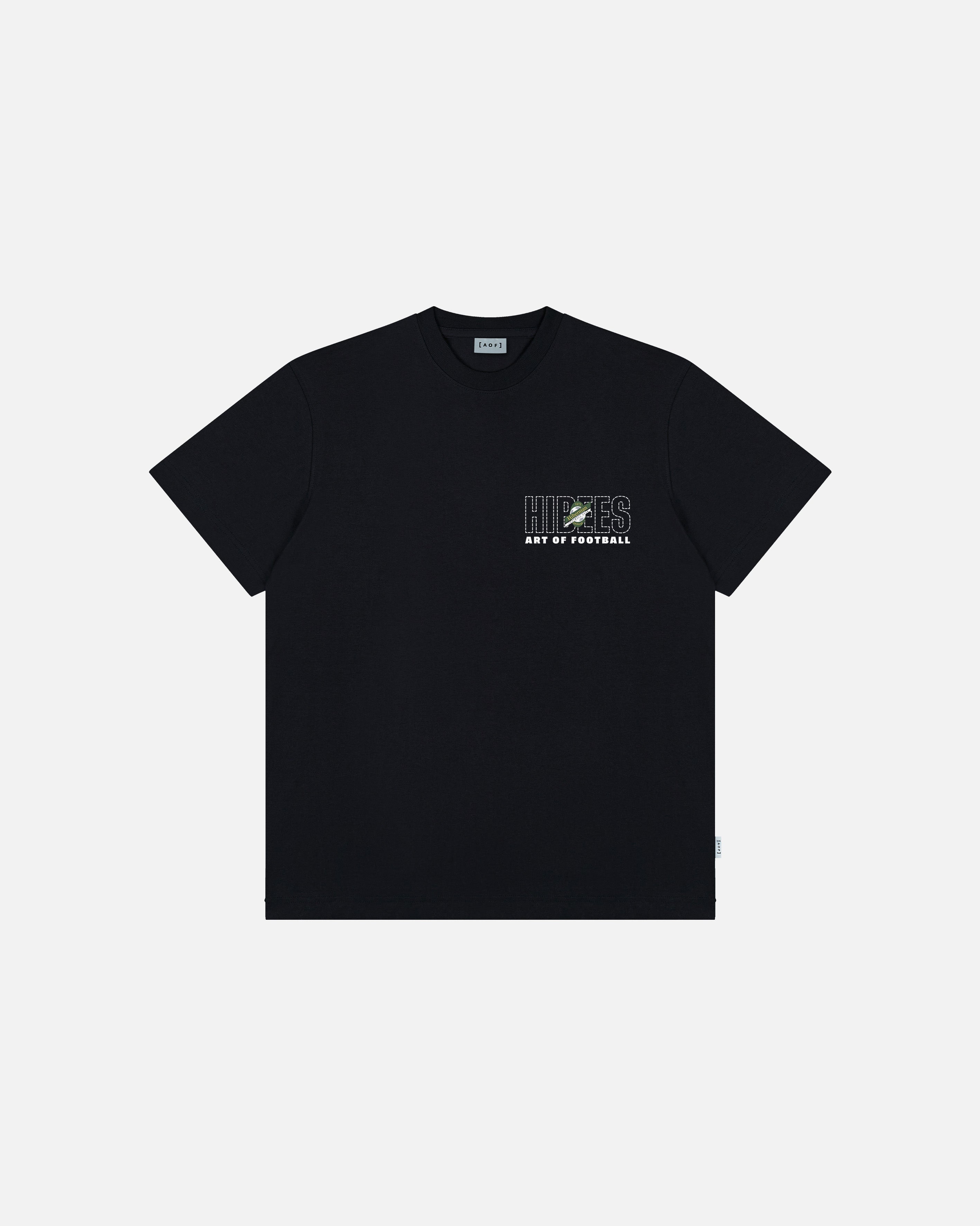 ART OF x Hibernian 90s Tee | Hibs Black Graphic Football T-shirt