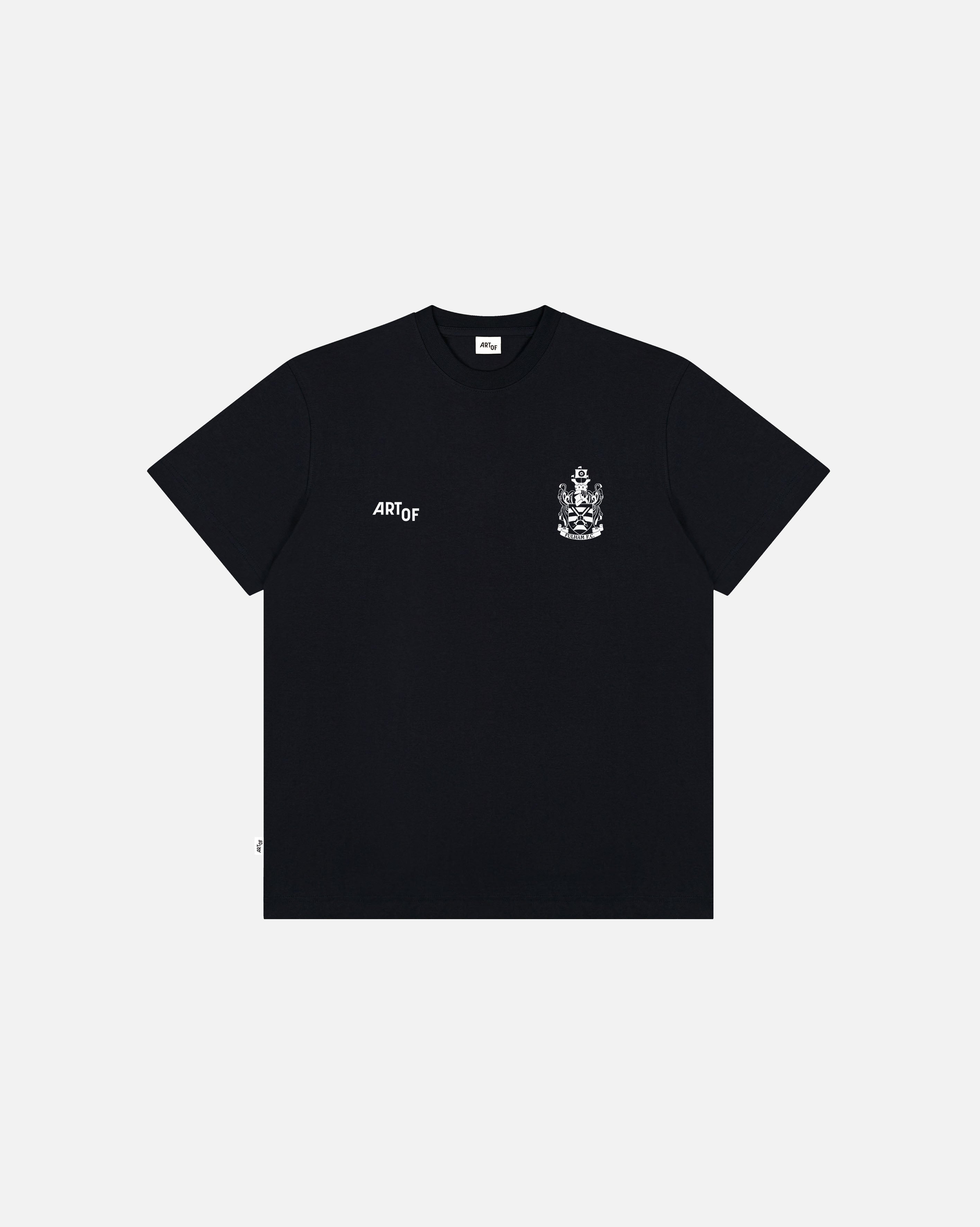ART OF x Fulham Heritage Tee | FFC Black Graphic Football T-shirt
