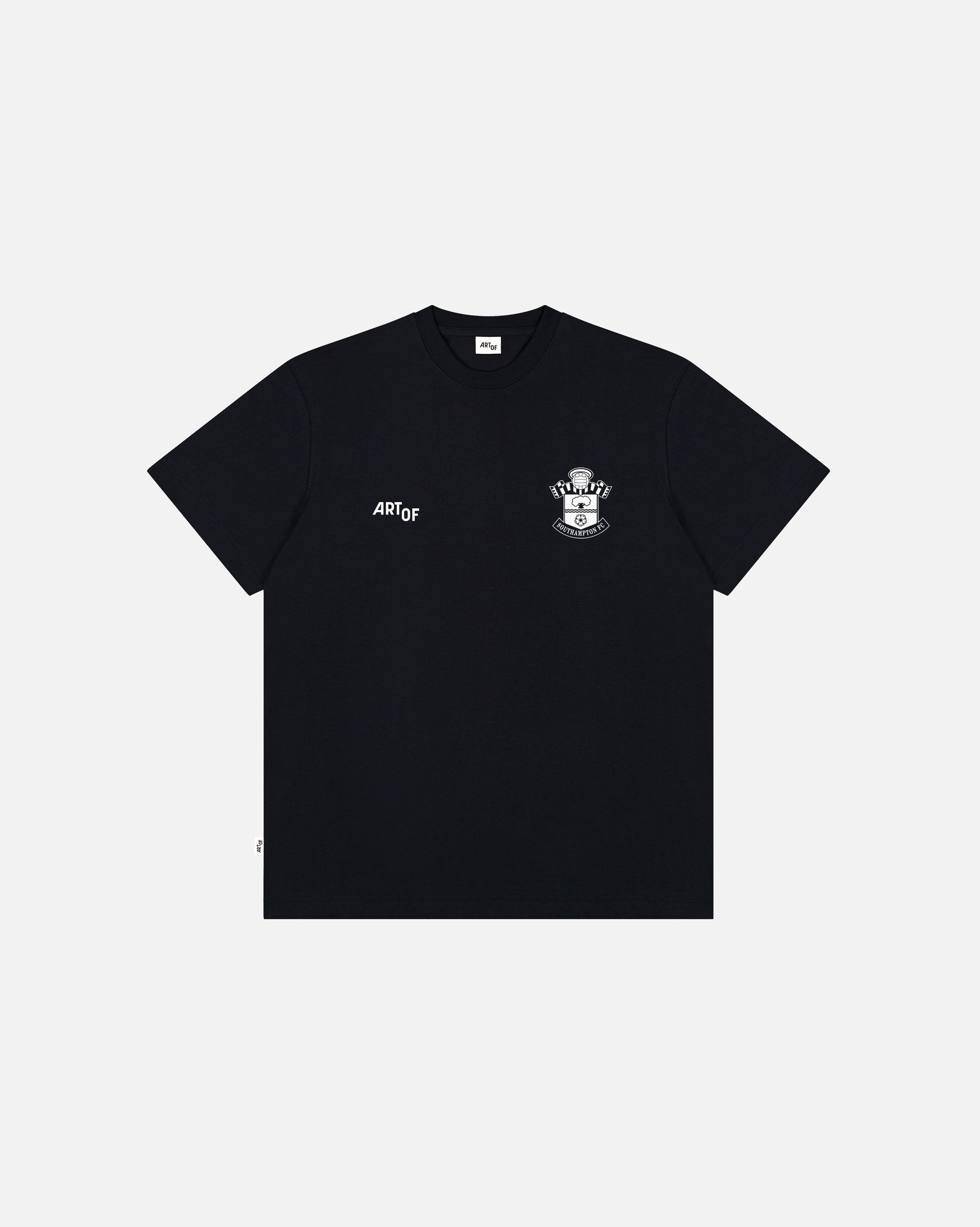 ART OF x Southampton Heritage Tee | SFC Black Graphic Football T-shirt