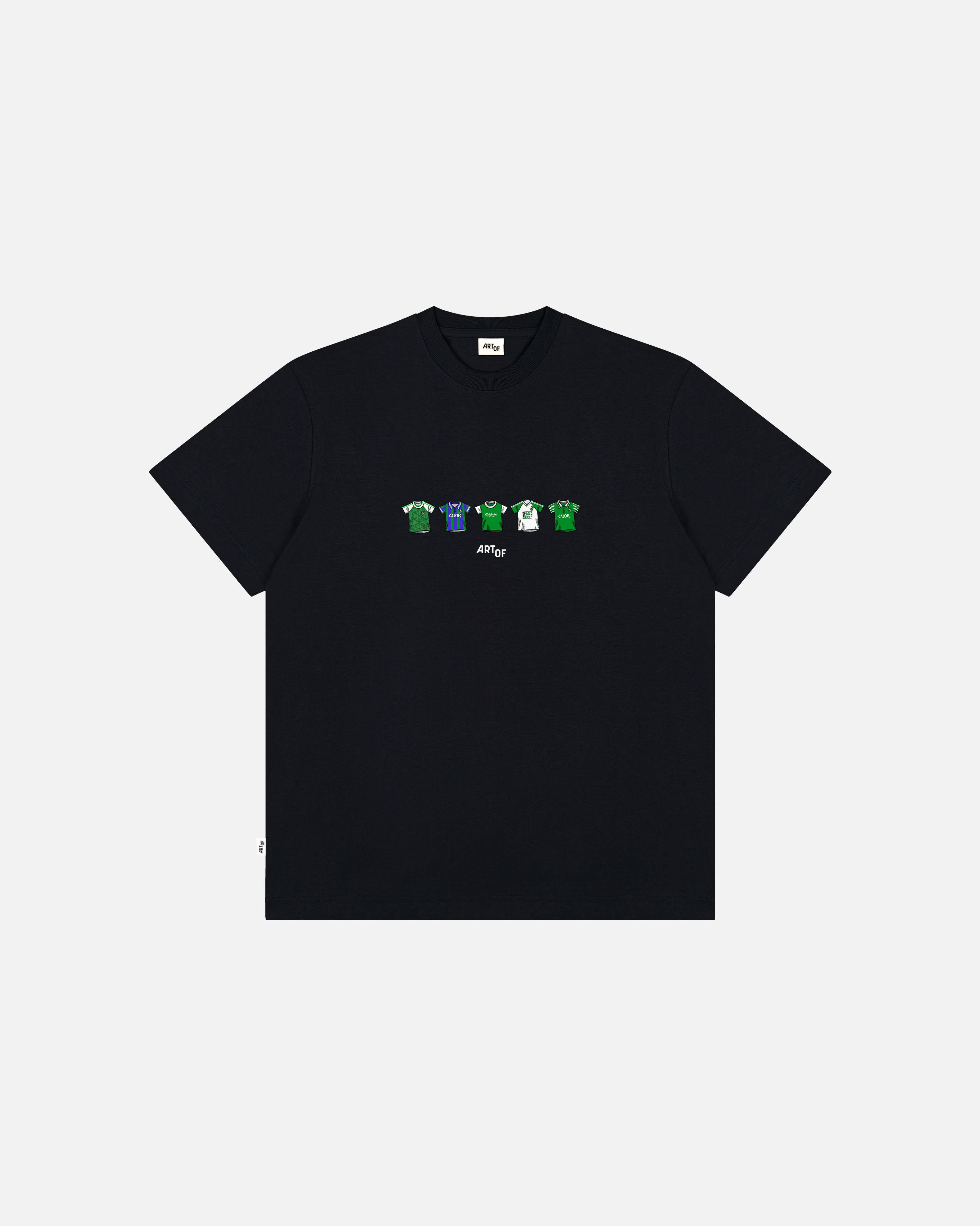 ART OF x Hibernian Classics Tee | Hibs Black Graphic Football T-shirt