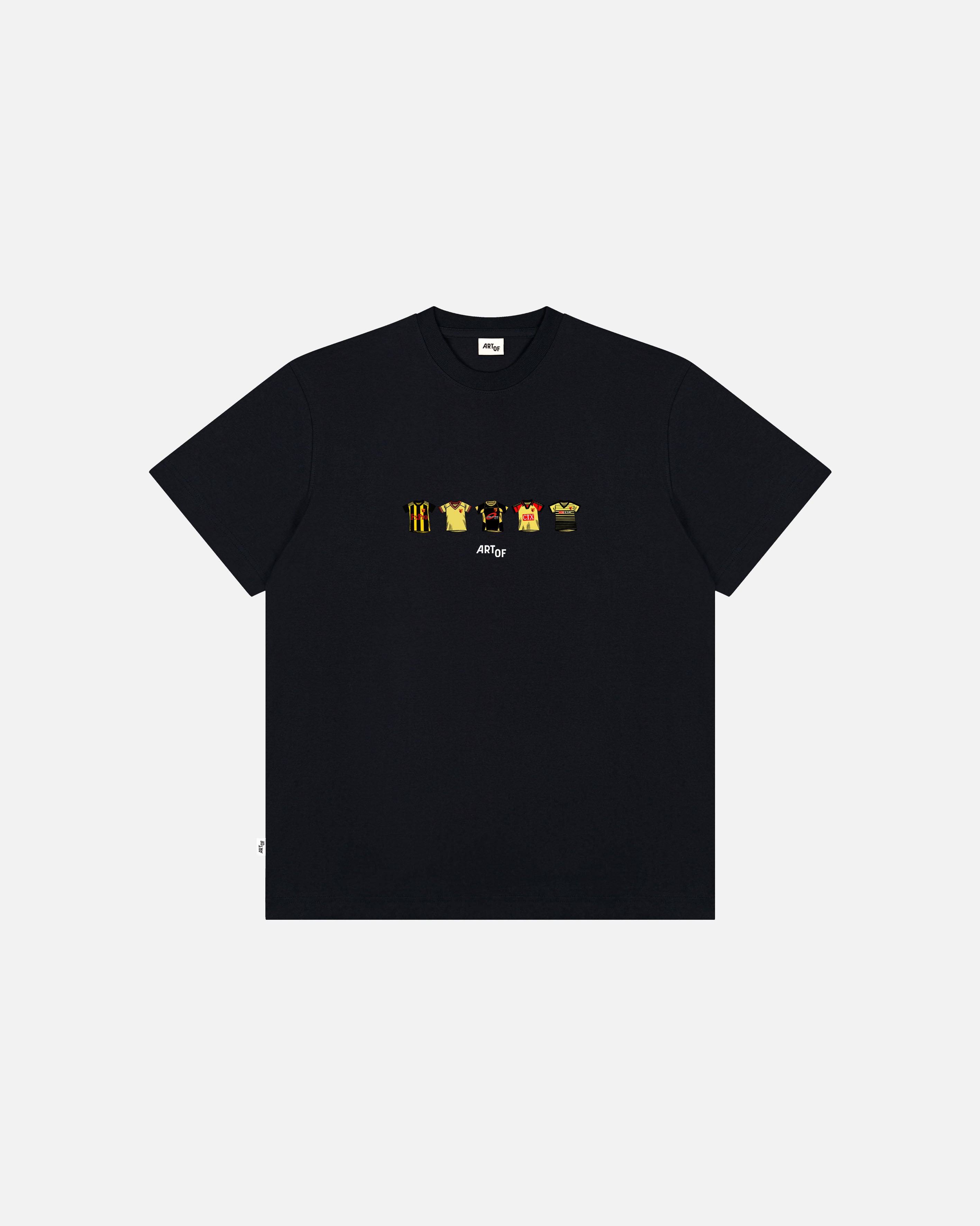 ART OF x Watford Classics Tee | WFC Black Graphic Football T-shirt
