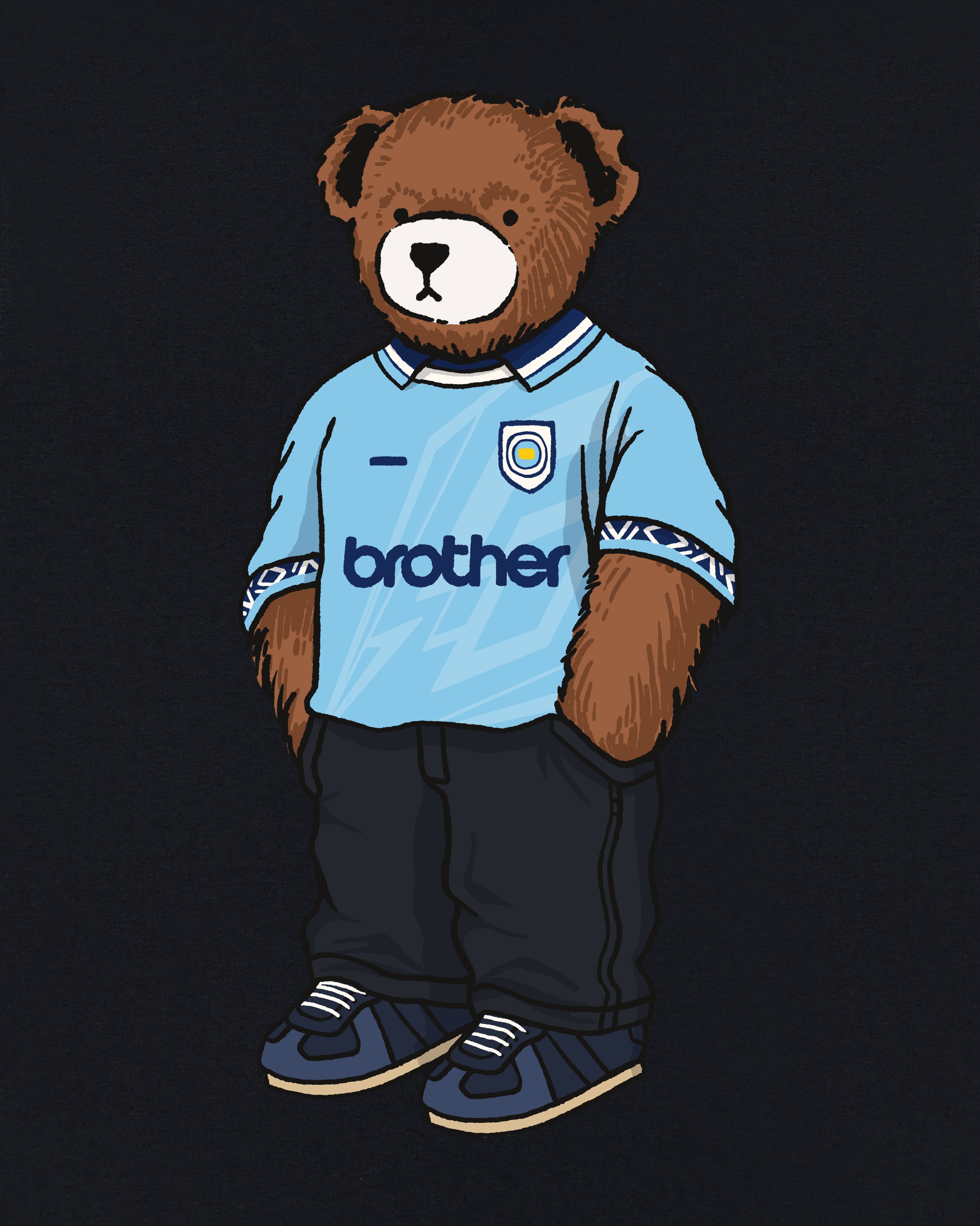 ART OF x City Home Pickles Tee | MCFC Black Graphic Football T-shirt