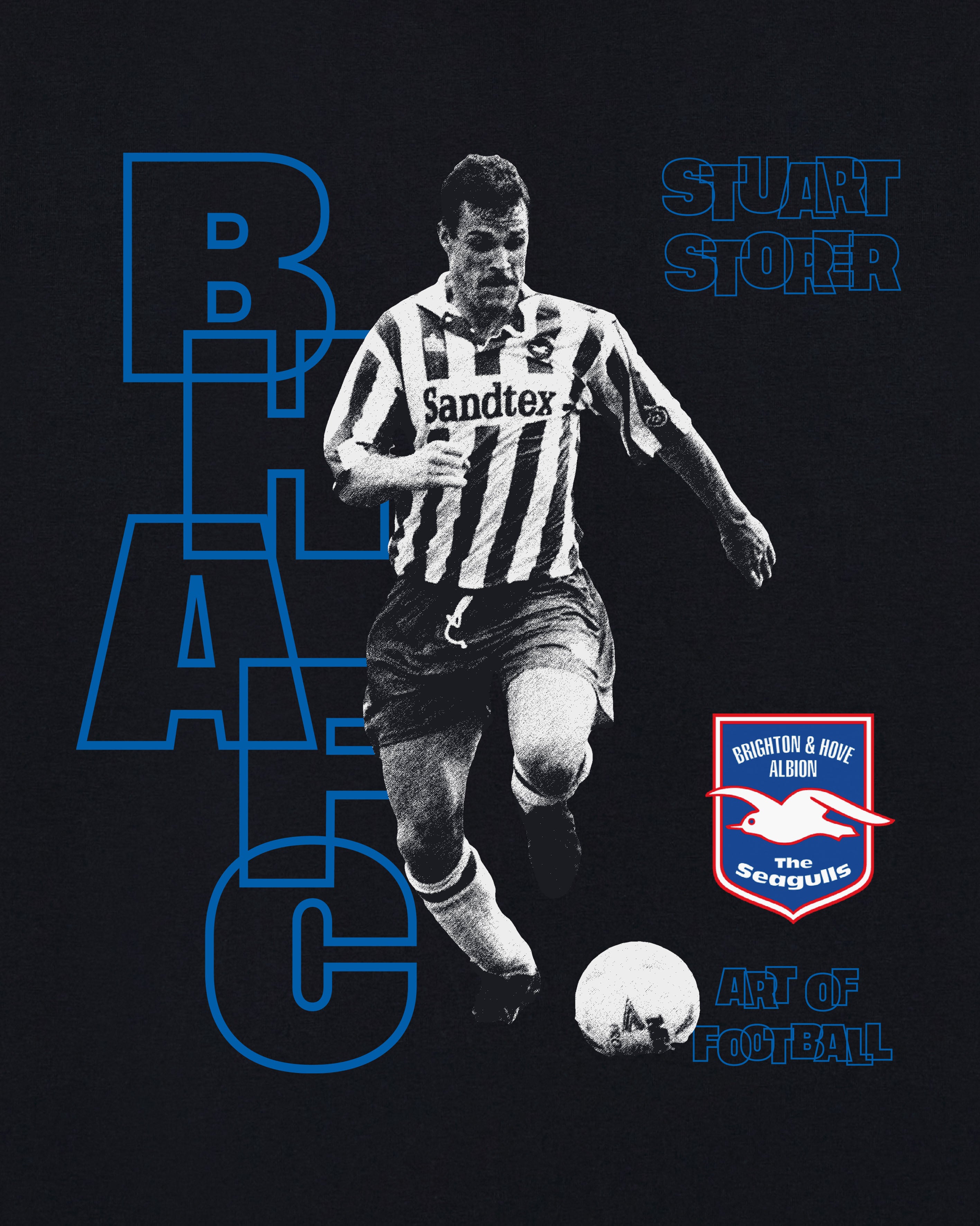 ART OF x Brighton Storer Tee | BHAFC Black Graphic Football T-shirt