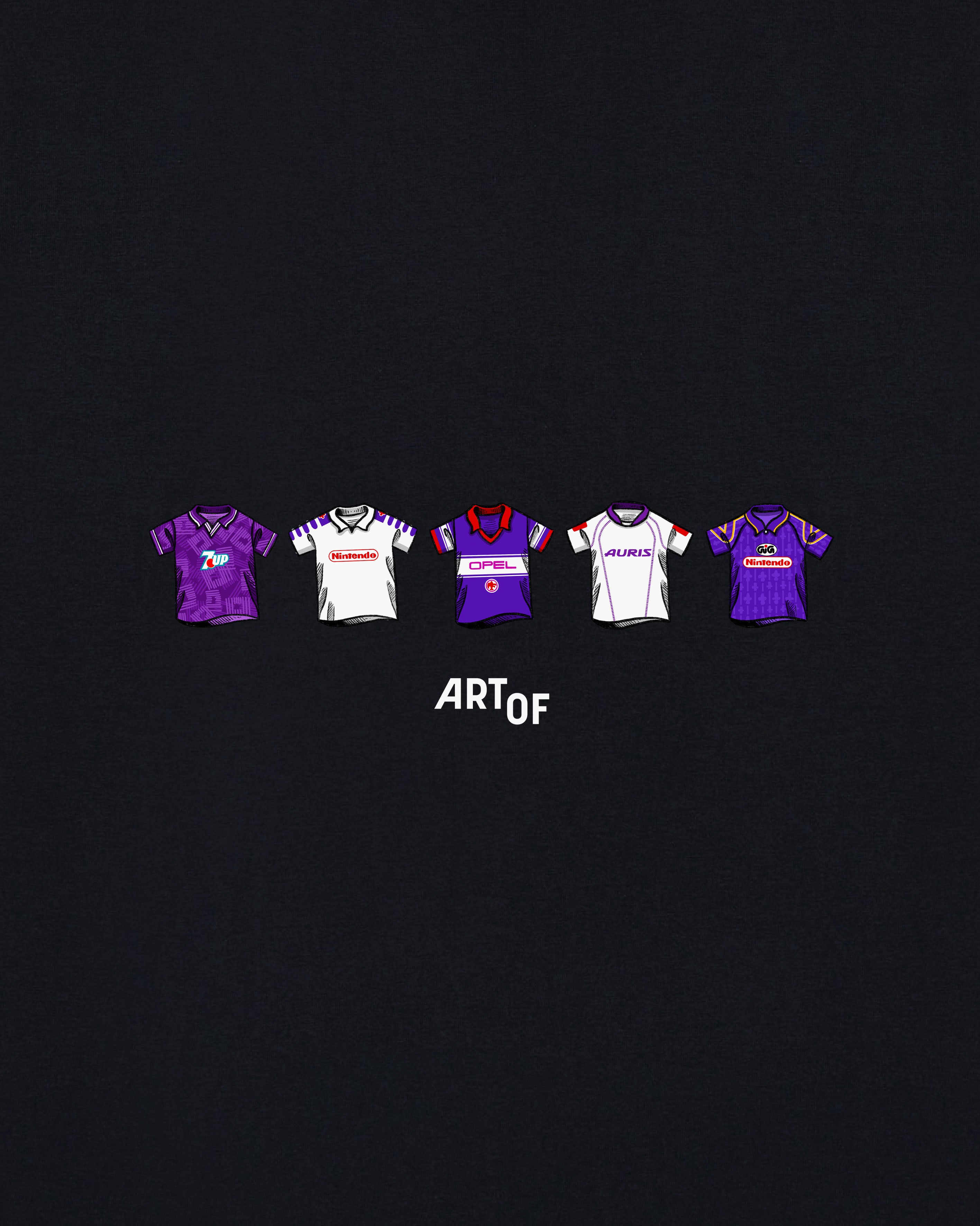 ART OF Fiorentina Classics Tee | Black Graphic Football T-shirt