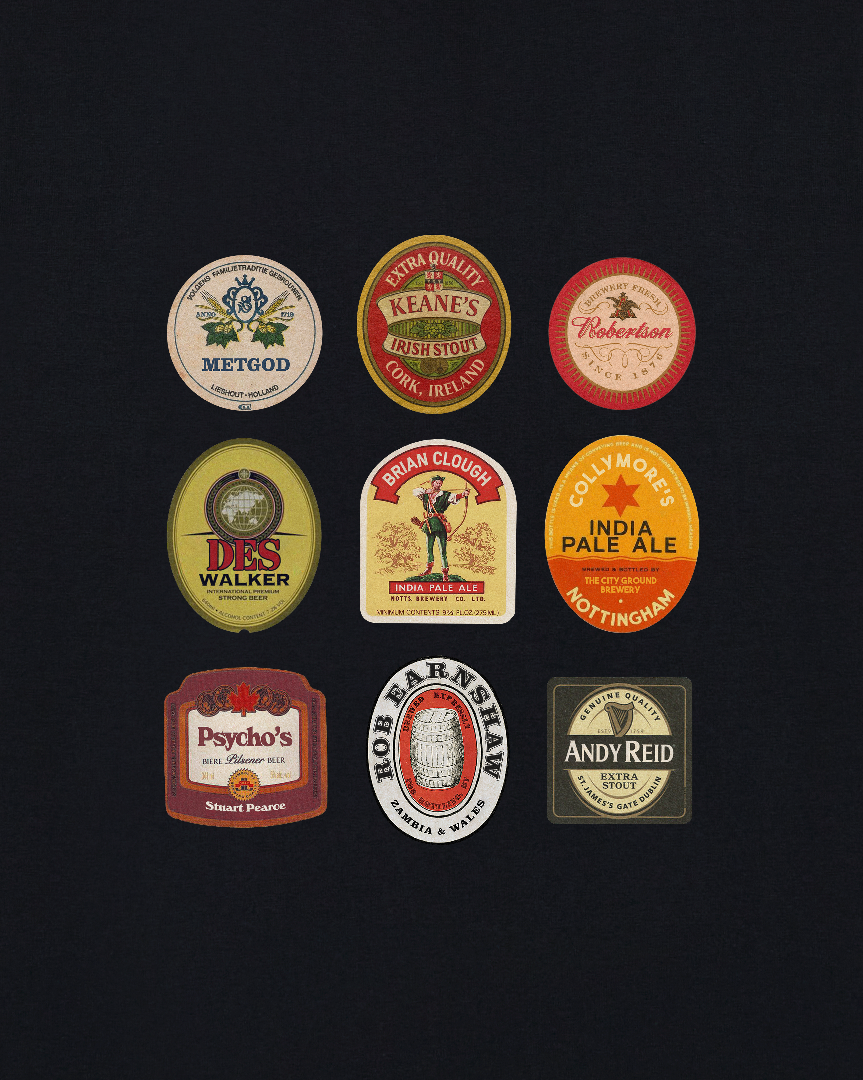 ART OF Forest Brewed At The City Ground | NFFC Black Football T-shirt