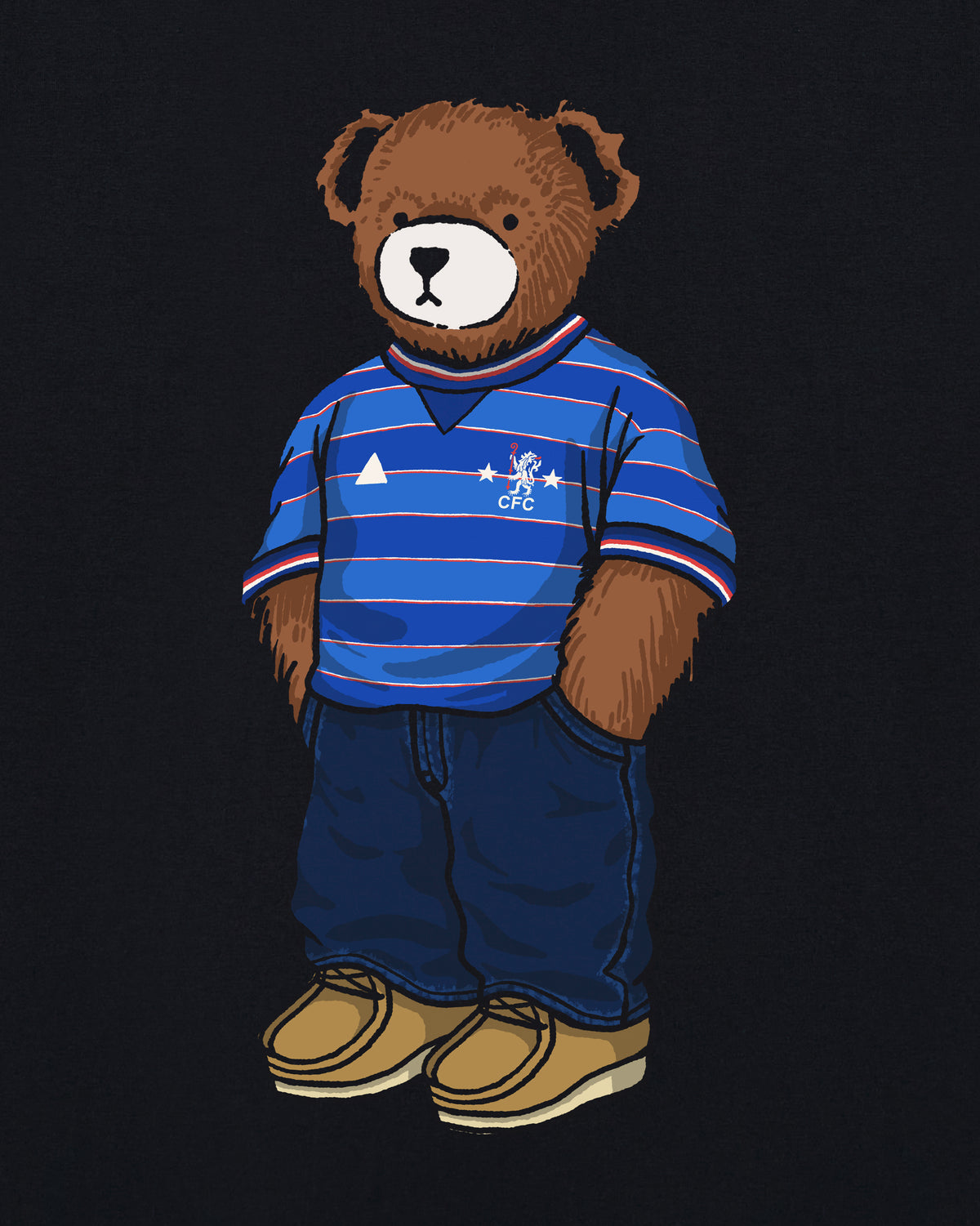 ART OF Chelsea '84 Pickles Tee | Black Graphic Football T-Shirt