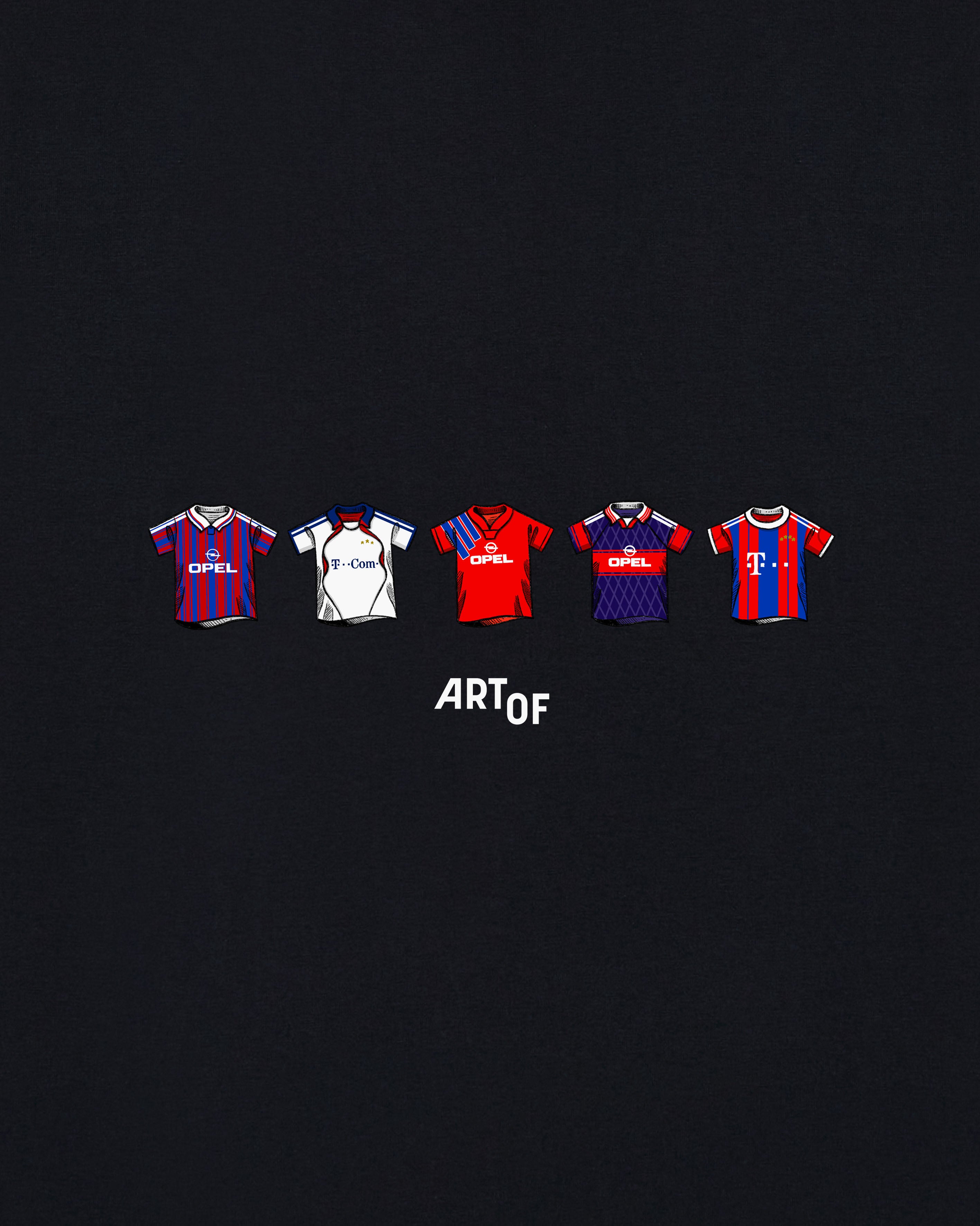 ART OF Bayern Classics Tee | Black Graphic German Football T-shirt
