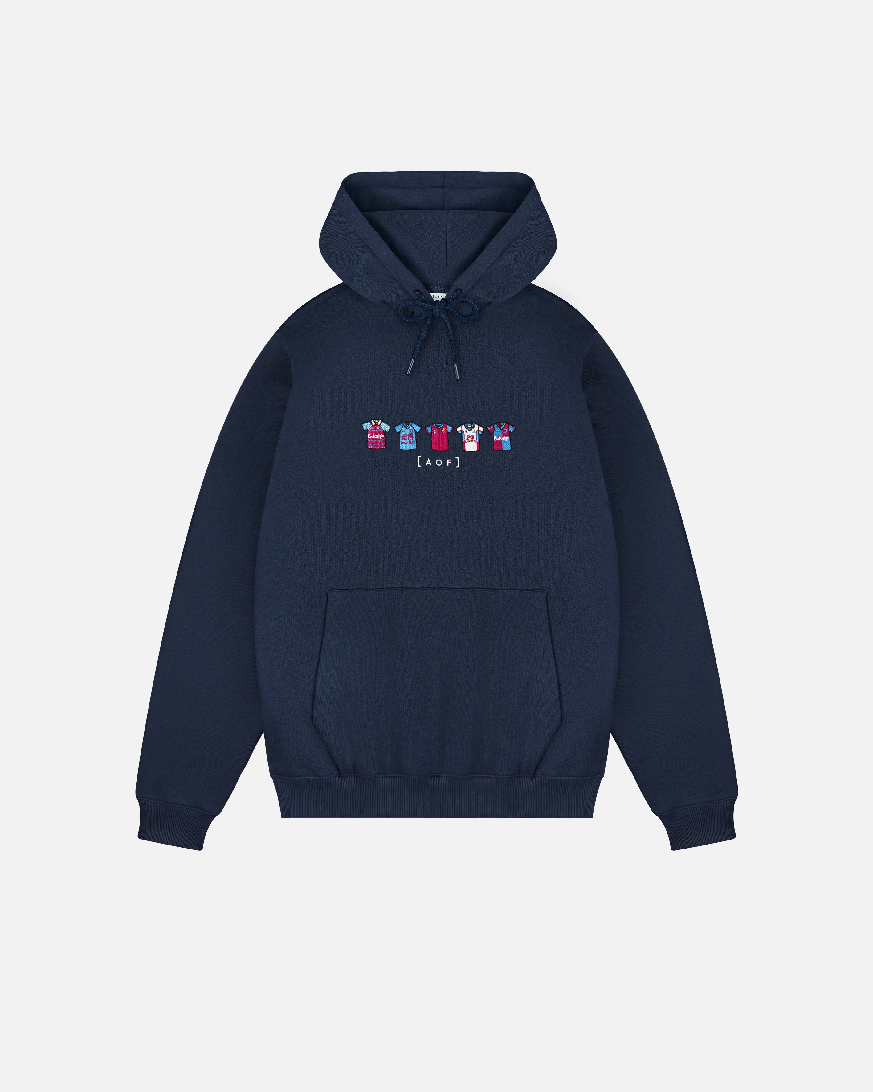 ART OF x Burnley Embroidered Classics Navy Hoodie | BFC Football Sweat