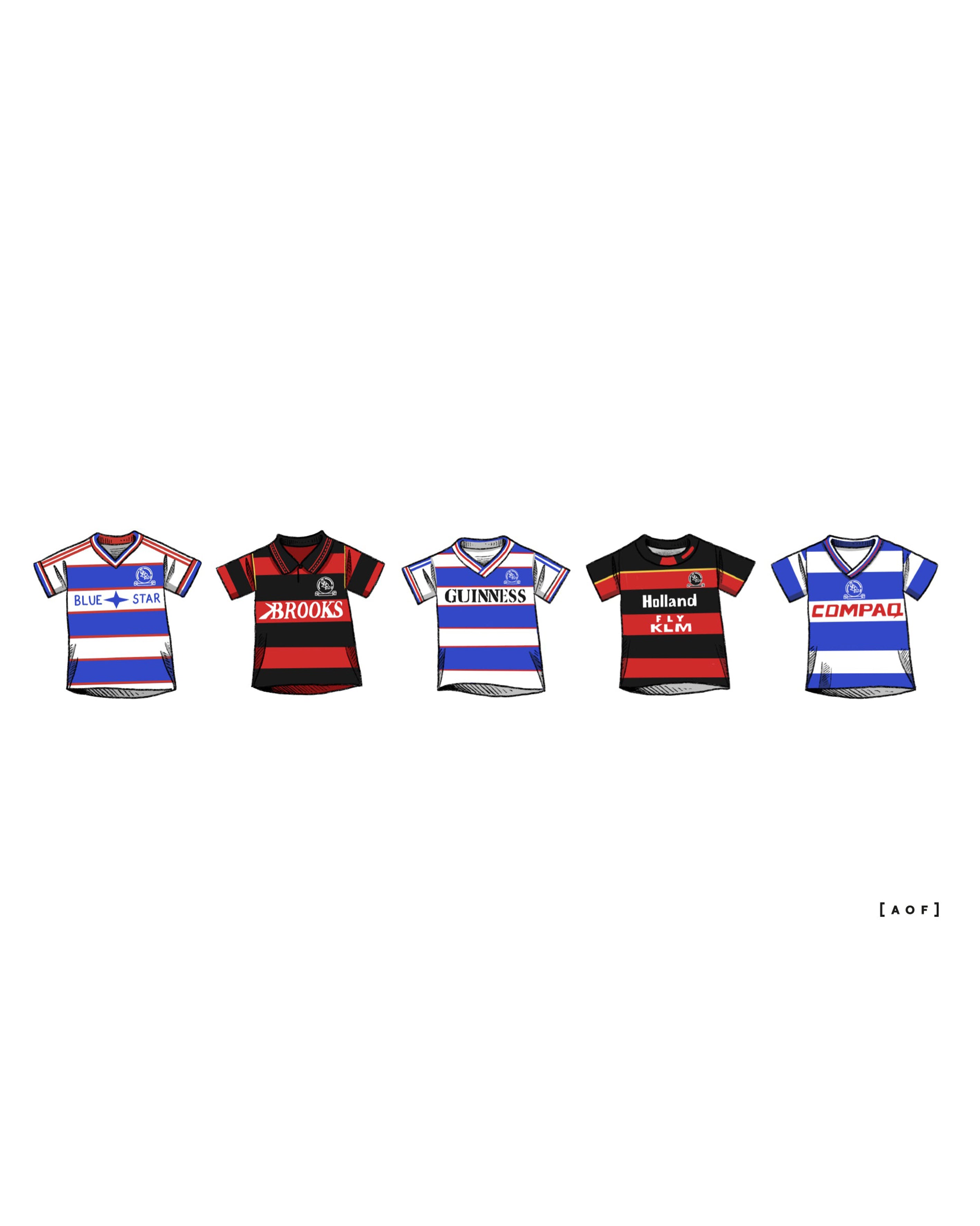 ART OF x QPR Classics Framed Print | Football Wall Art