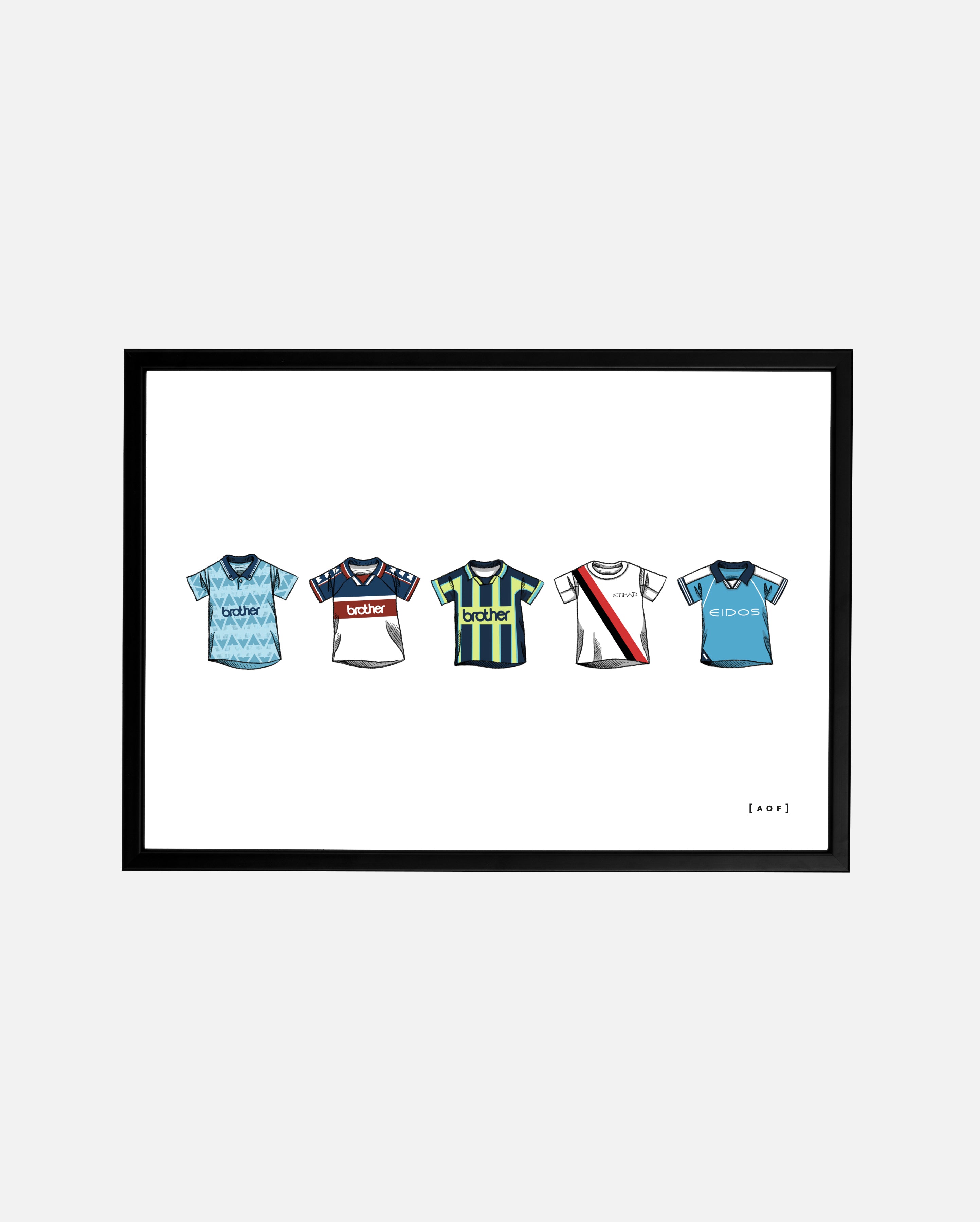ART OF MCFC Classics Framed Print | City Football Wall Art