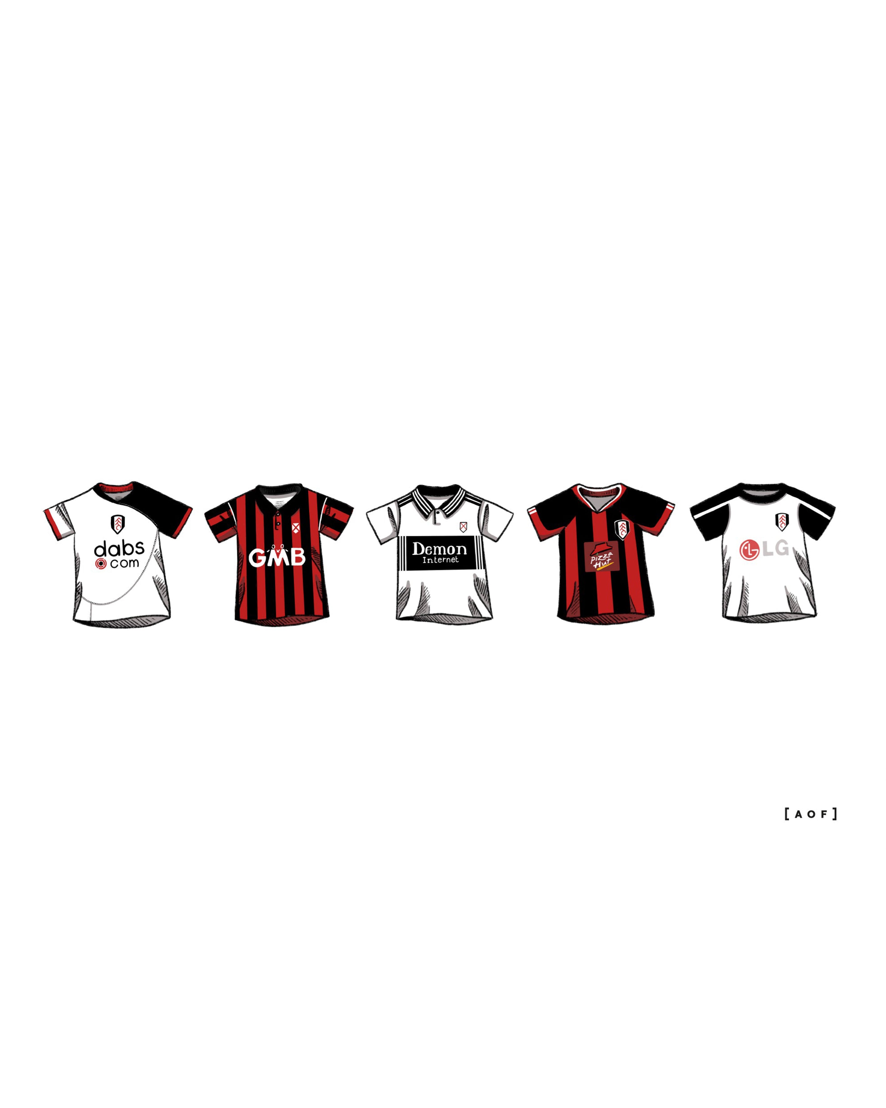 ART OF x Fulham Classics Framed Print | FFC Football Wall Art