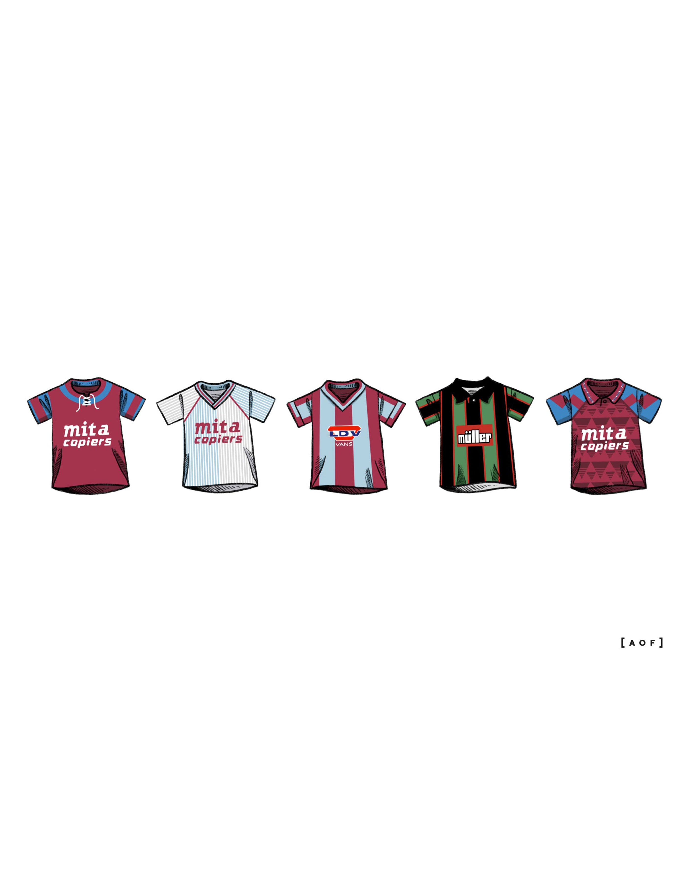 ART OF AVFC Classics Framed Print | Villa Football Wall Art