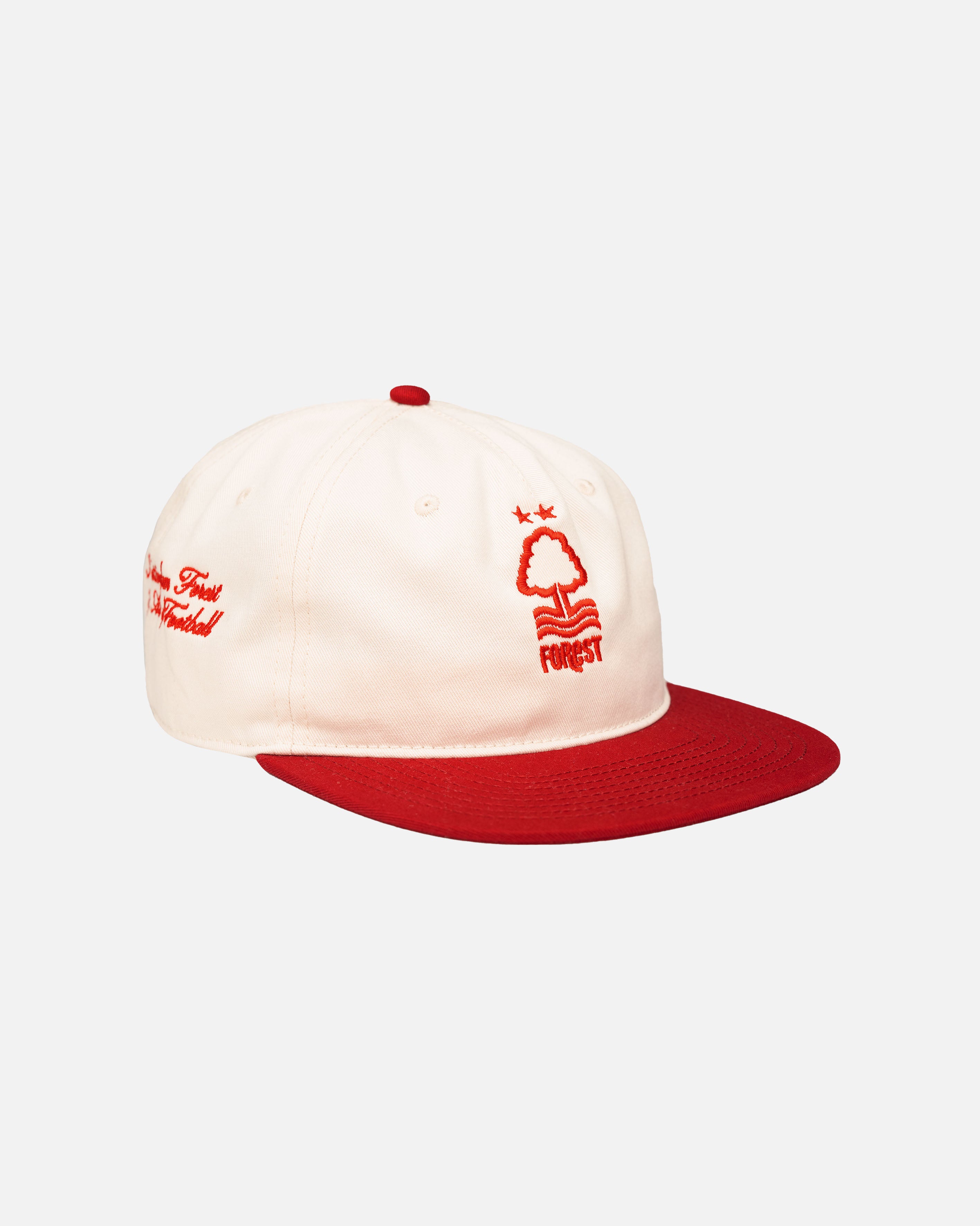 ART OF Forest Two Tone Cap | NFFC Red & White Embroidered Football Hat