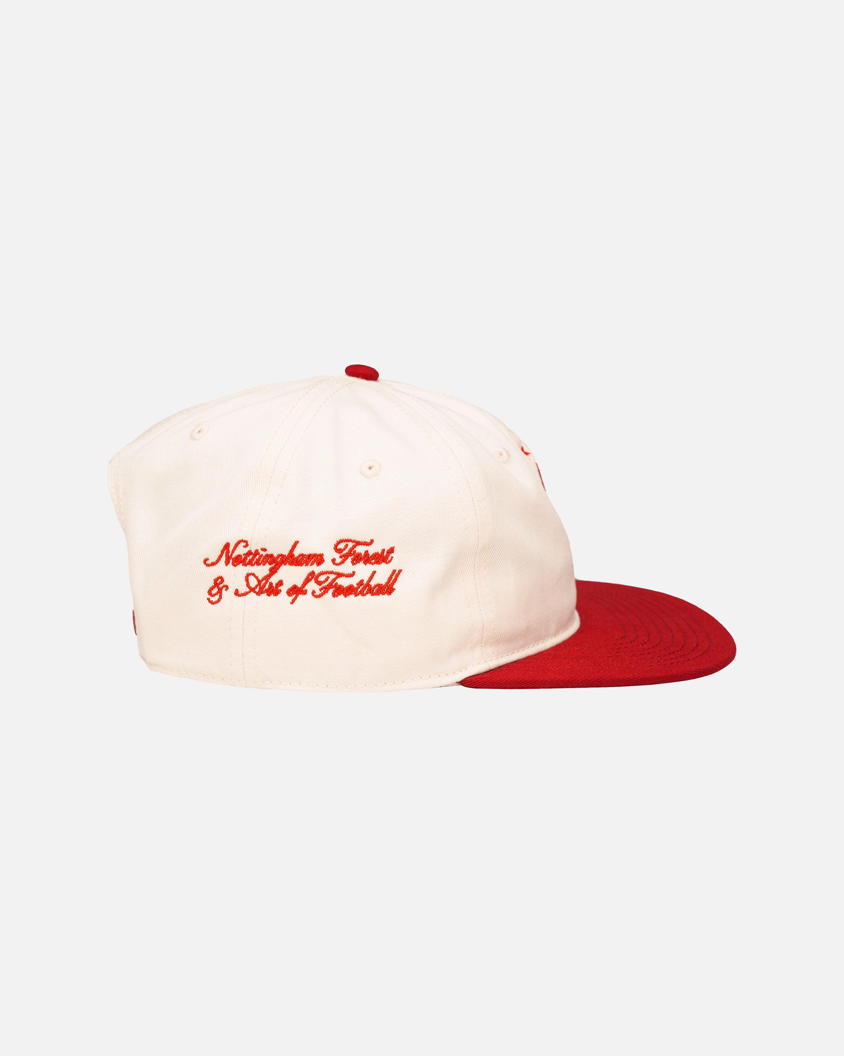 ART OF Forest Two Tone Cap | NFFC Red & White Embroidered Football Hat