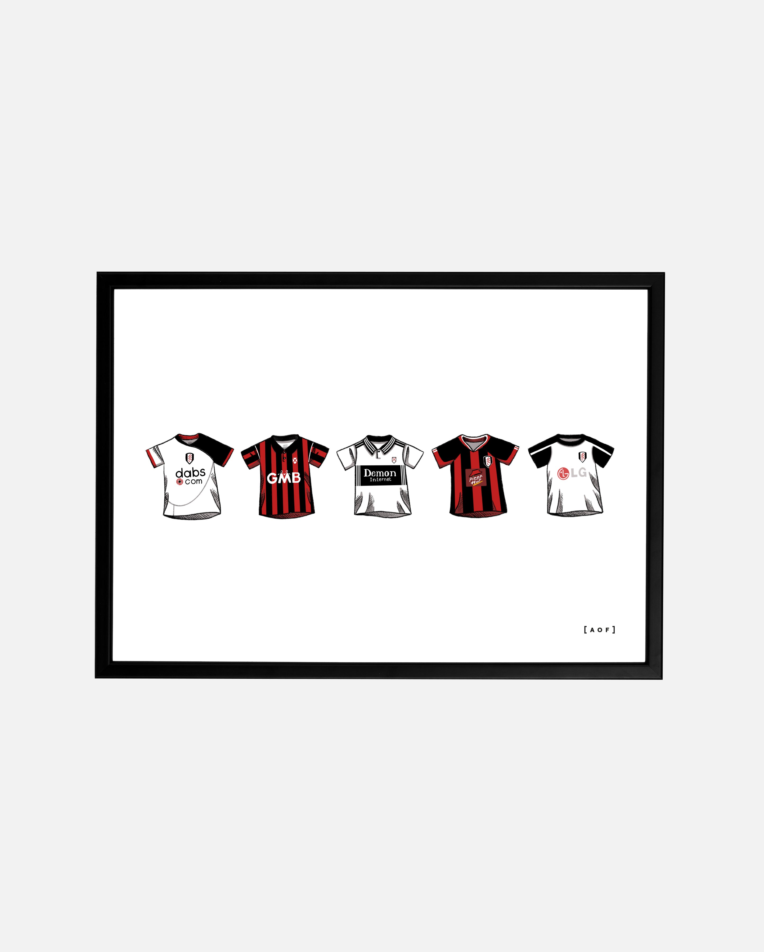 ART OF x Fulham Classics Framed Print | FFC Football Wall Art