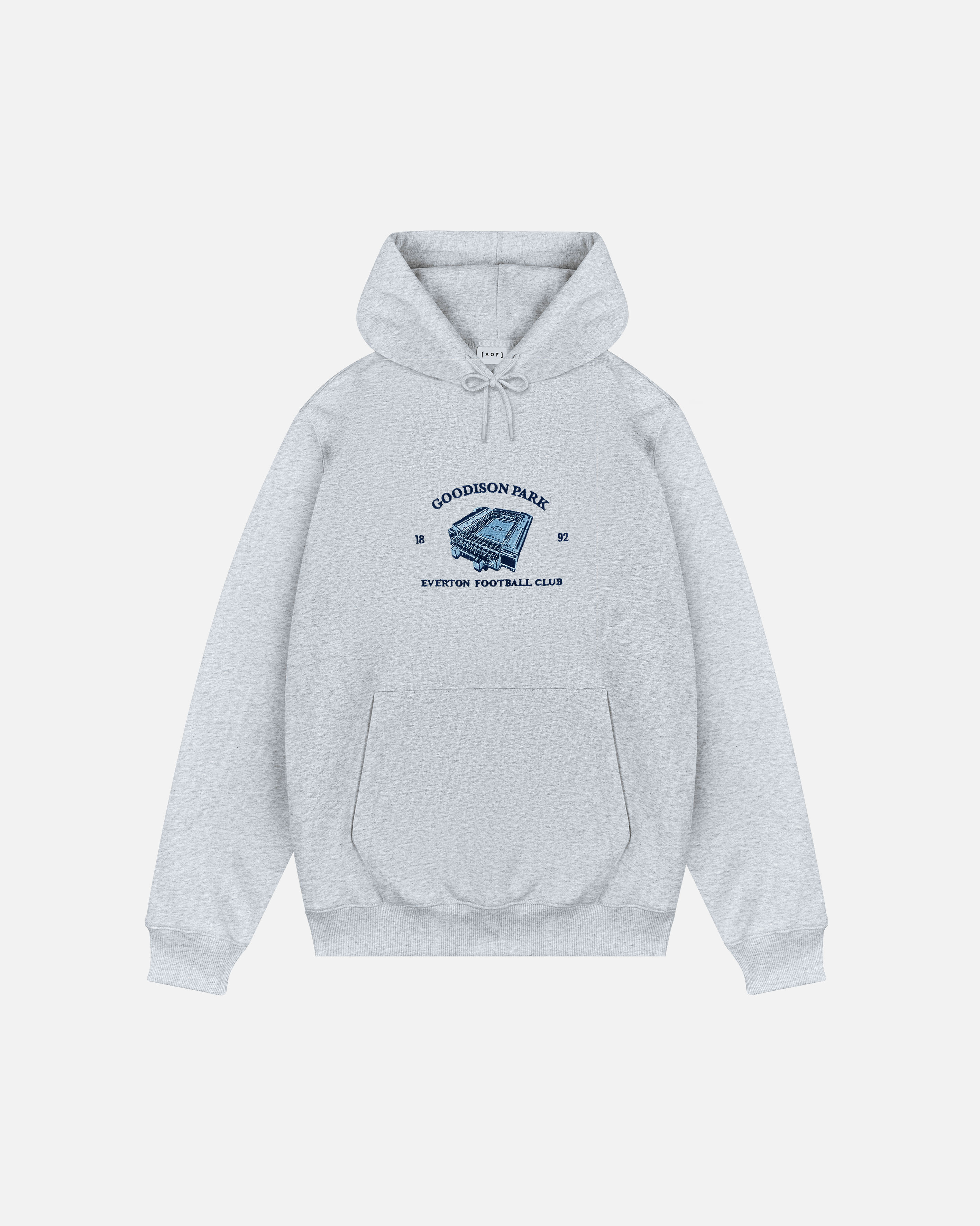 ART OF x Everton Goodison Park | EFC Grey Embroidered Football Hoodie