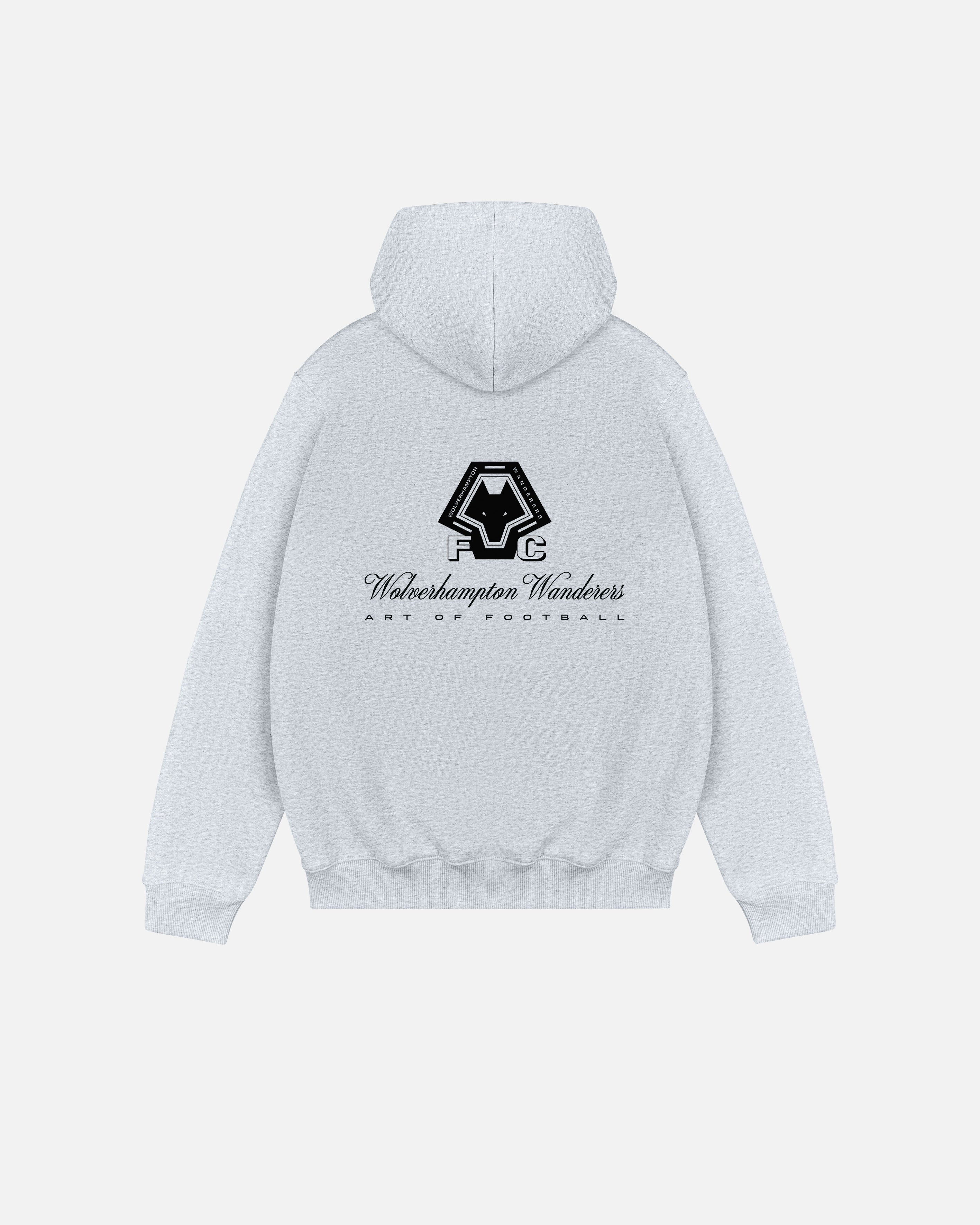 ART OF x Wolves Heritage Hoodie | WWFC Grey Printed Football Sweat