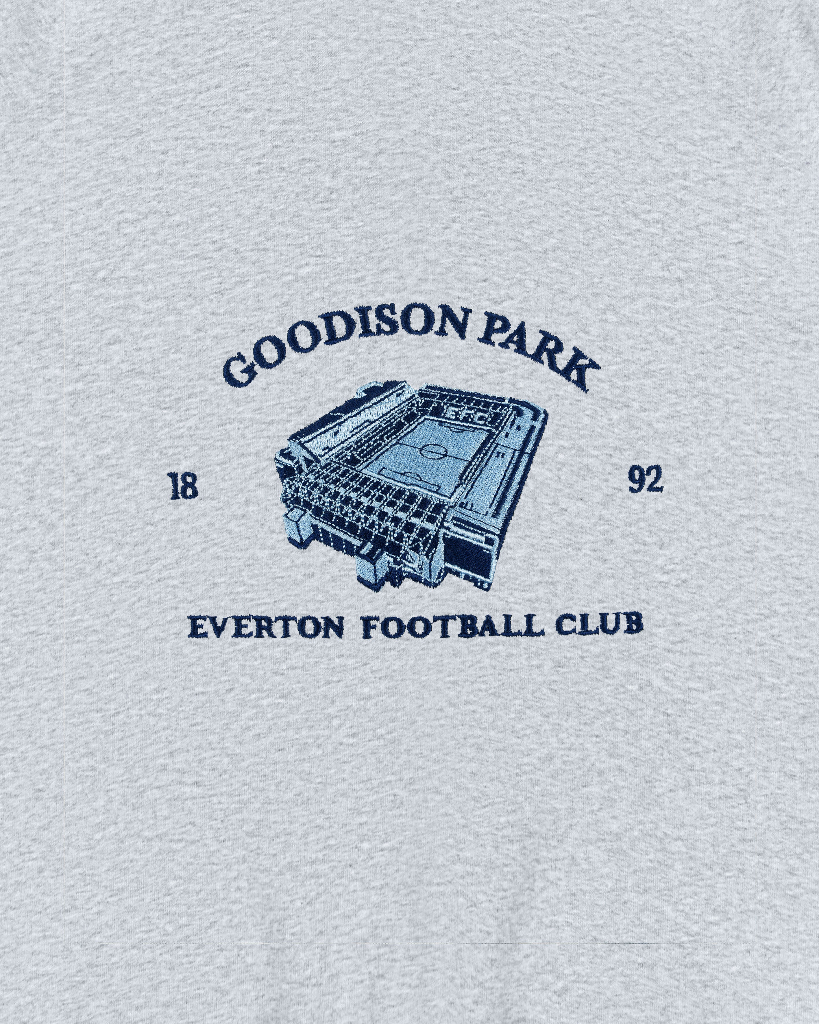 ART OF x Everton Goodison Park | EFC Grey Embroidered Football Hoodie