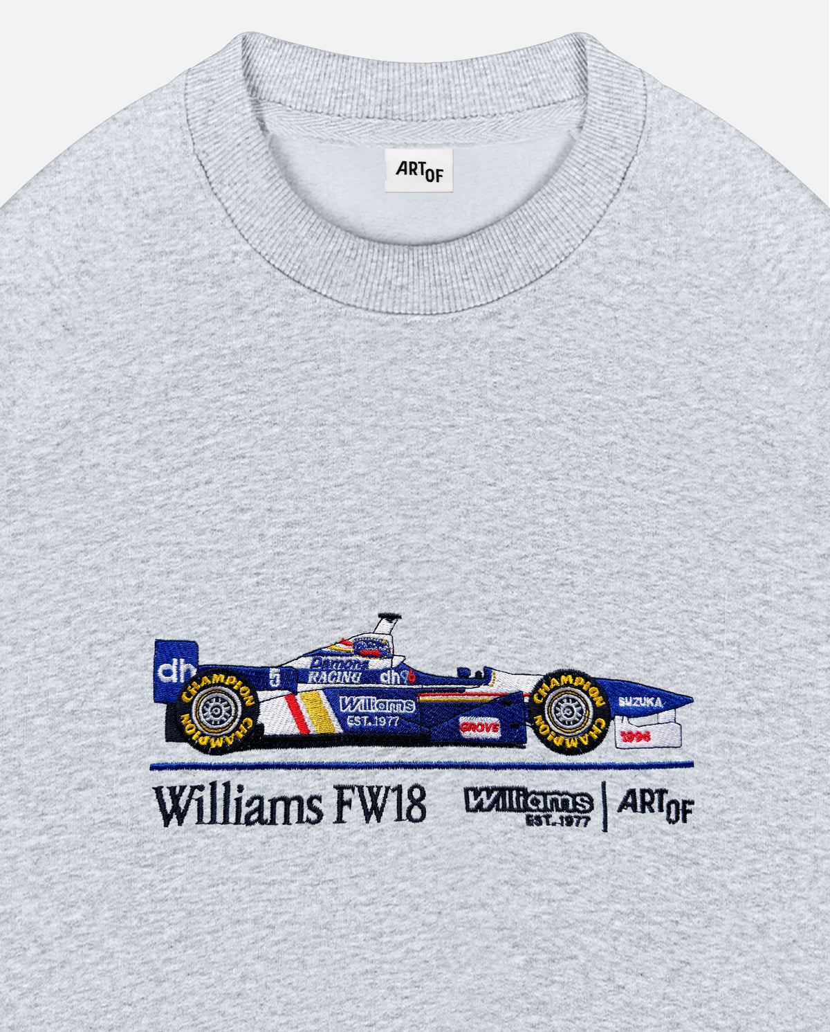 ART OF x Atlassian Williams FW18 Embroidered Car Sweat | Car Racing
