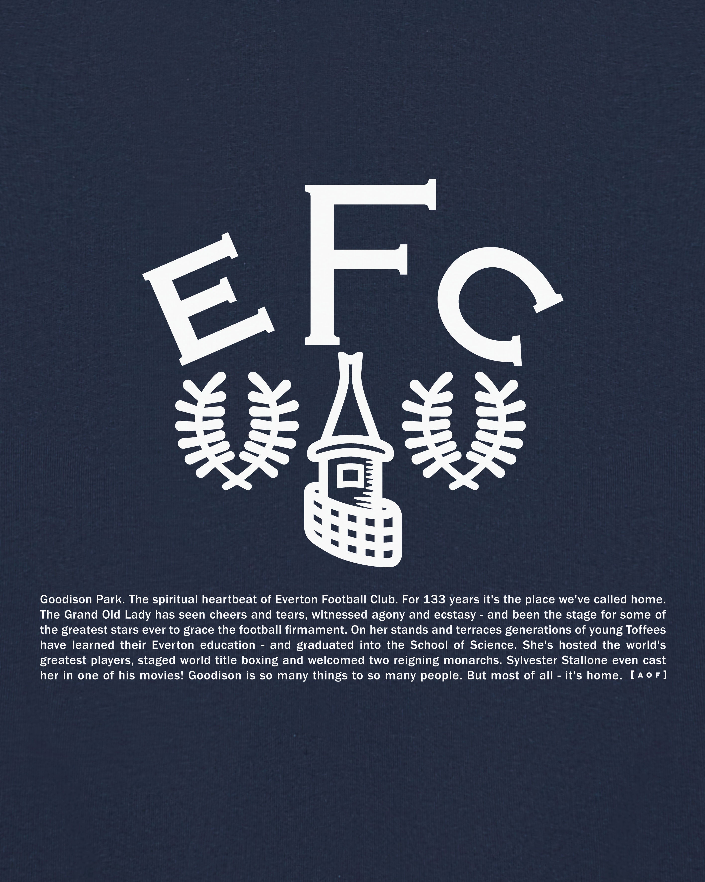 ART OF x Everton 1892 Hoodie | EFC Navy Printed Football Sweat
