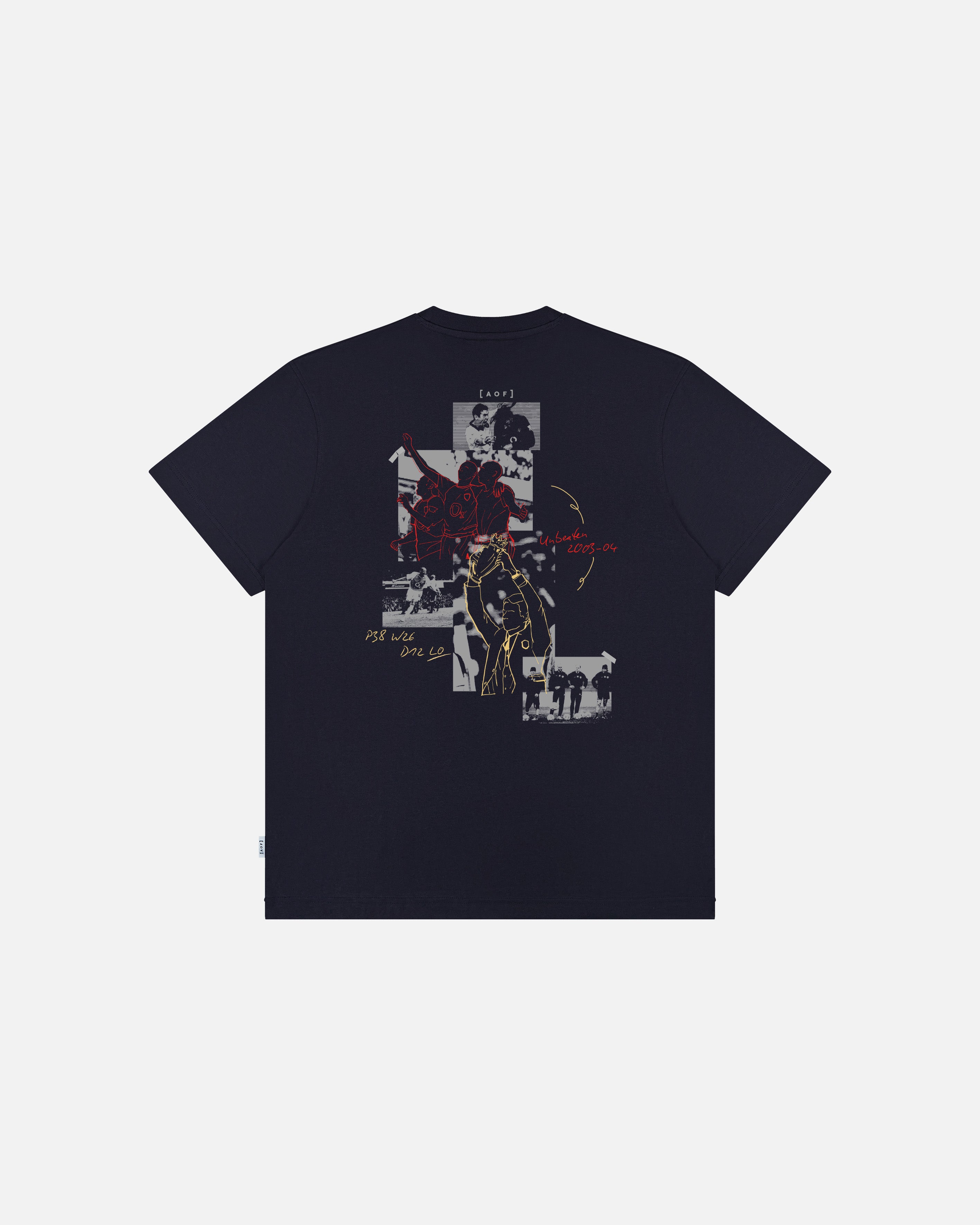 ART OF 03/04 Moodboard Tee | AFC Navy Graphic Football T-shirt