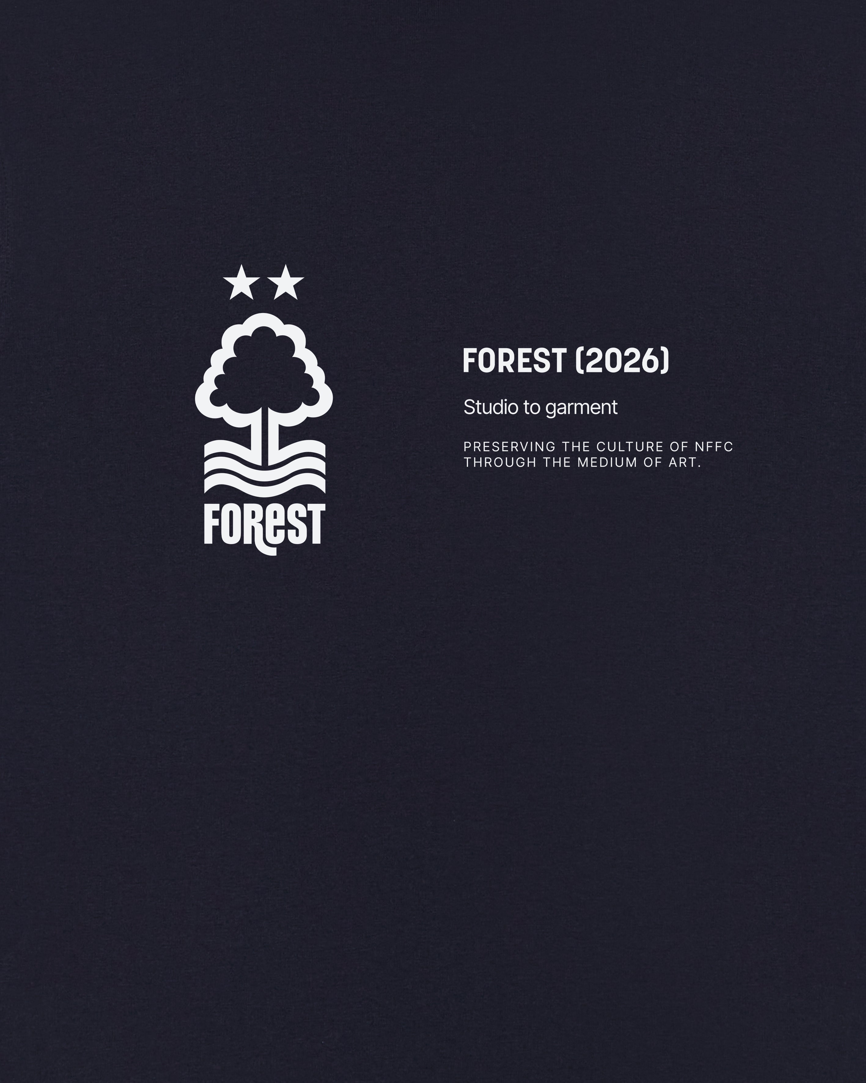 ART OF x Nottingham Forest Gallery Tee | Navy Graphic Football T-shirt