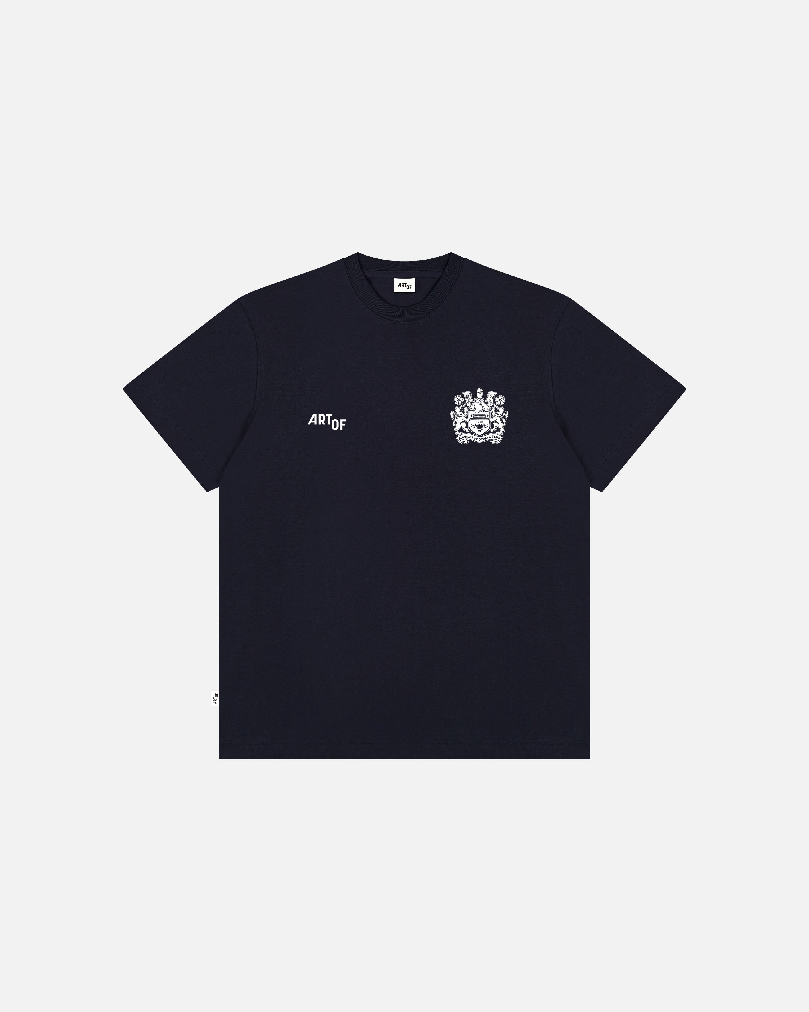 ART OF x Burnley Heritage Tee | BFC Navy Graphic Football T-shirt