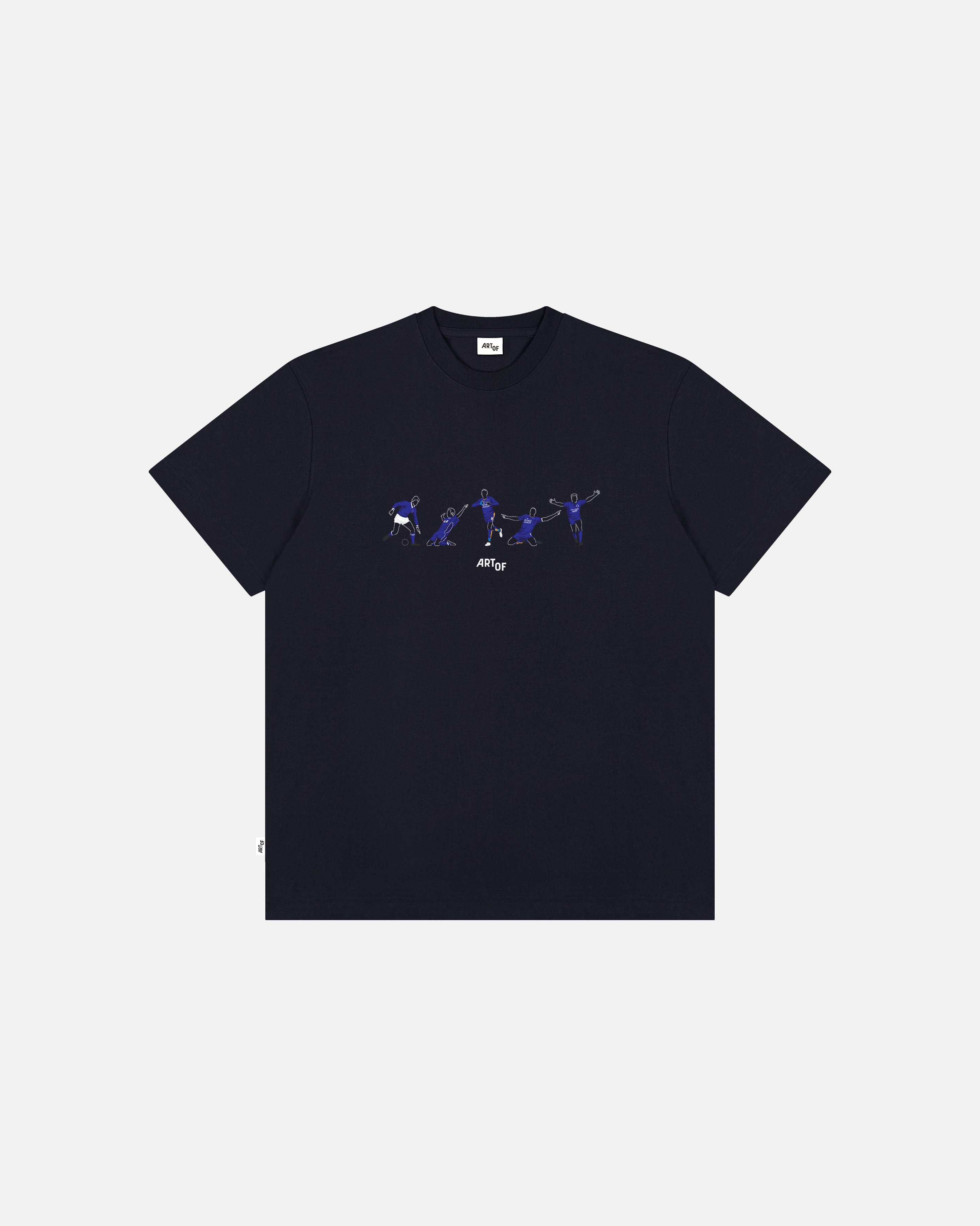 ART OF x Leicester City Icons Tee | LCFC Navy Graphic Football T-shirt