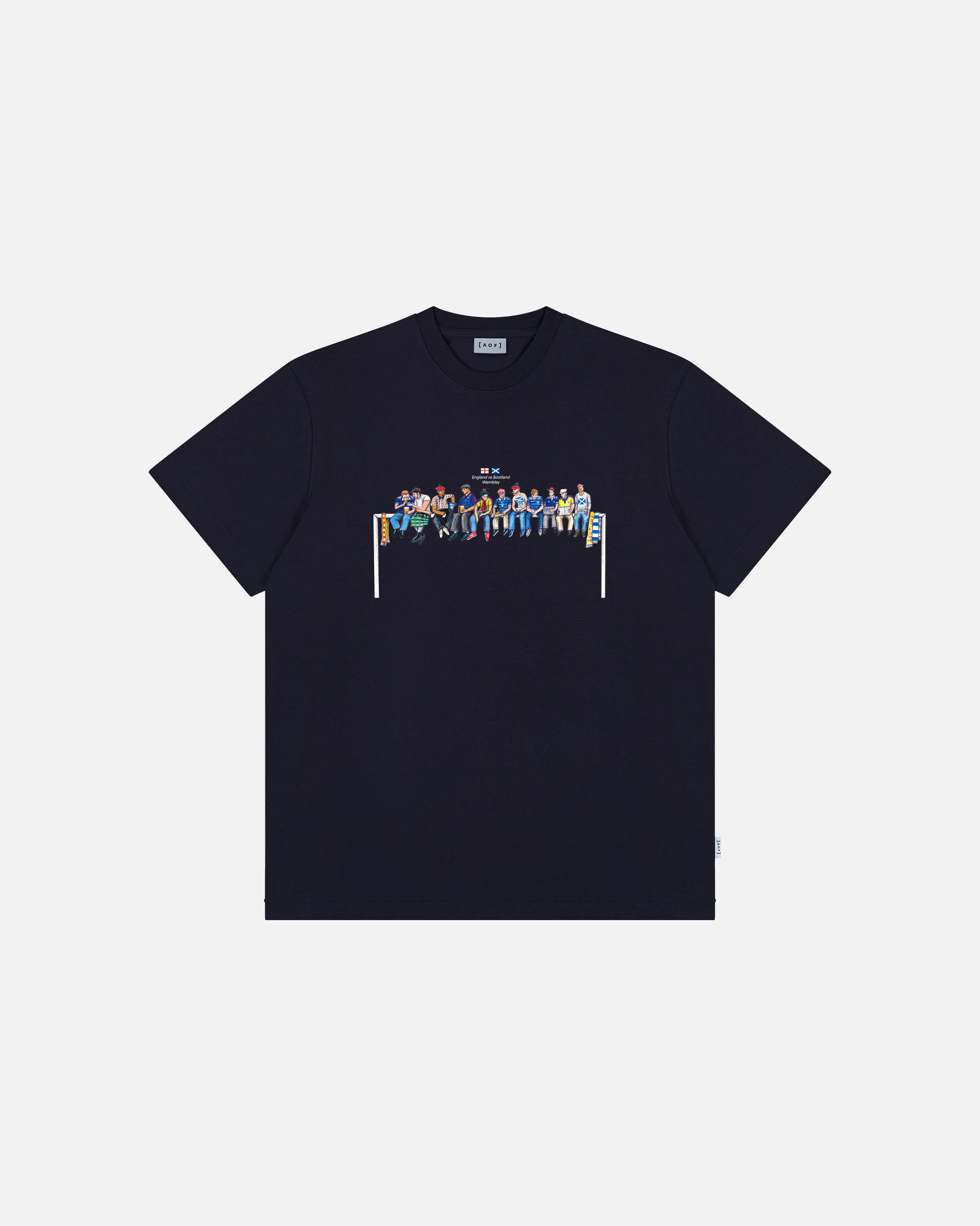 ART OF Tartan Invasion Tee | Scotland Navy Graphic Football T-shirt