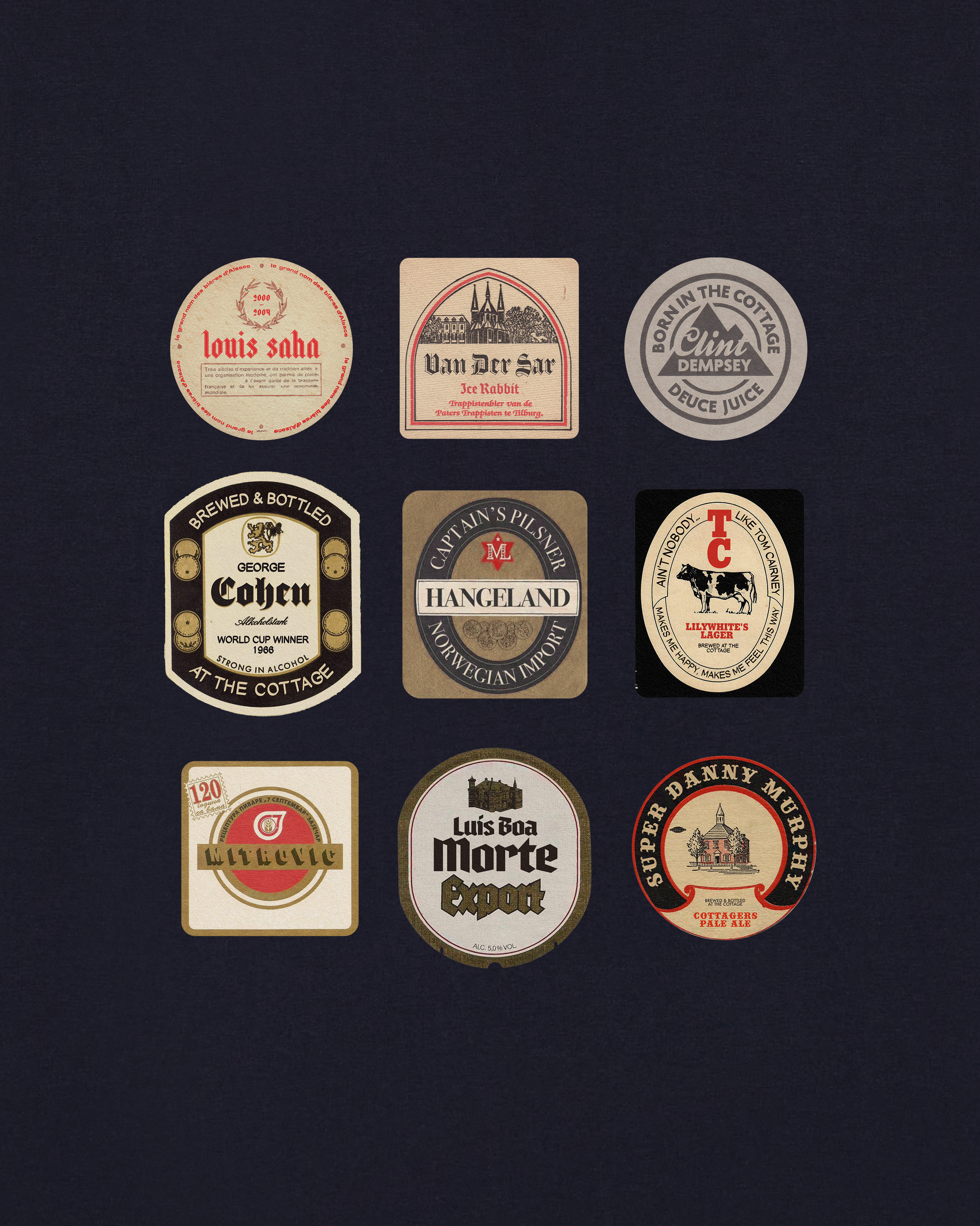 ART OF x Fulham Brewed At The Cottage Tee | FFC Black Football T-shirt