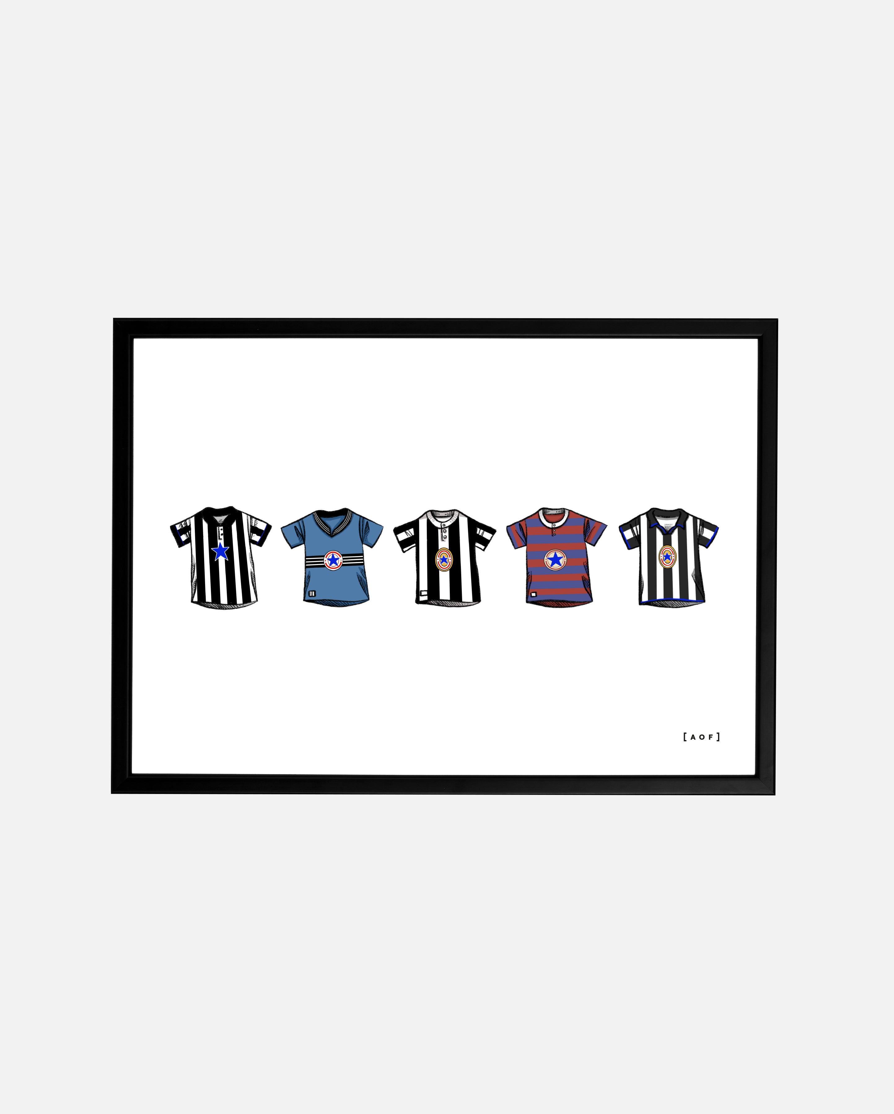 ART OF Toon Classics Framed Print | NUFC Football Wall Art