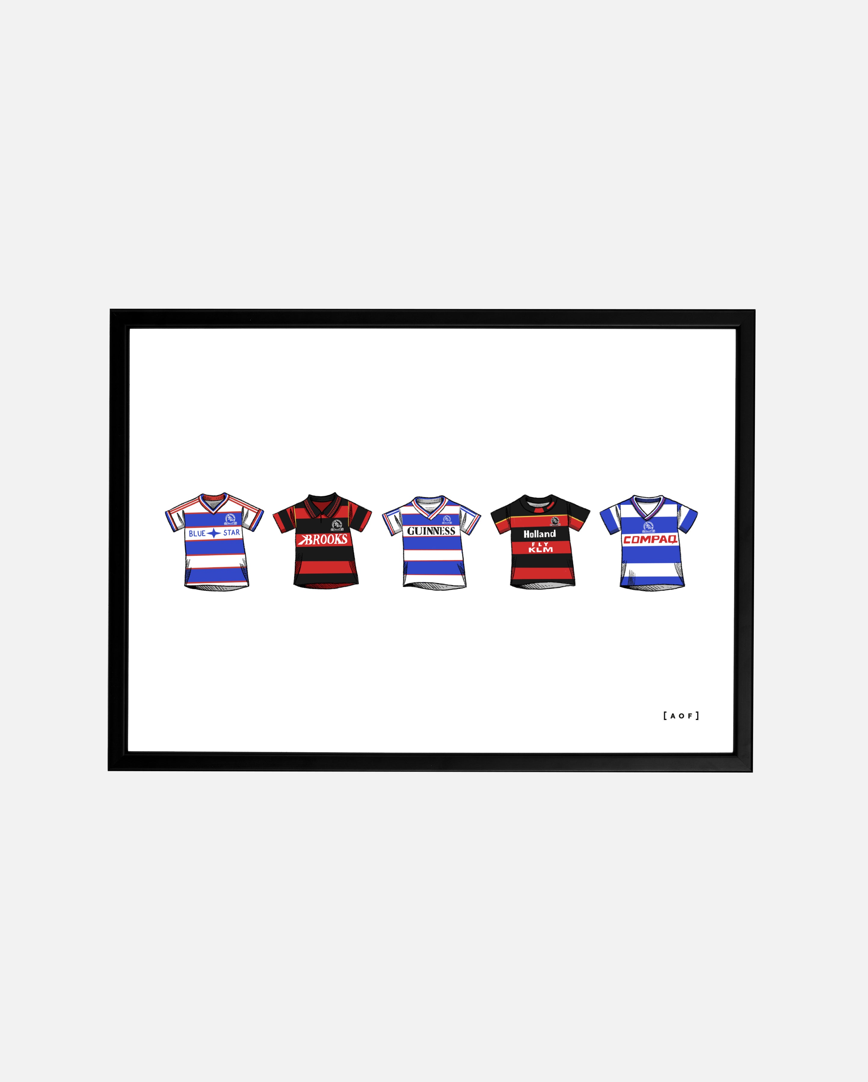 ART OF x QPR Classics Framed Print | Football Wall Art