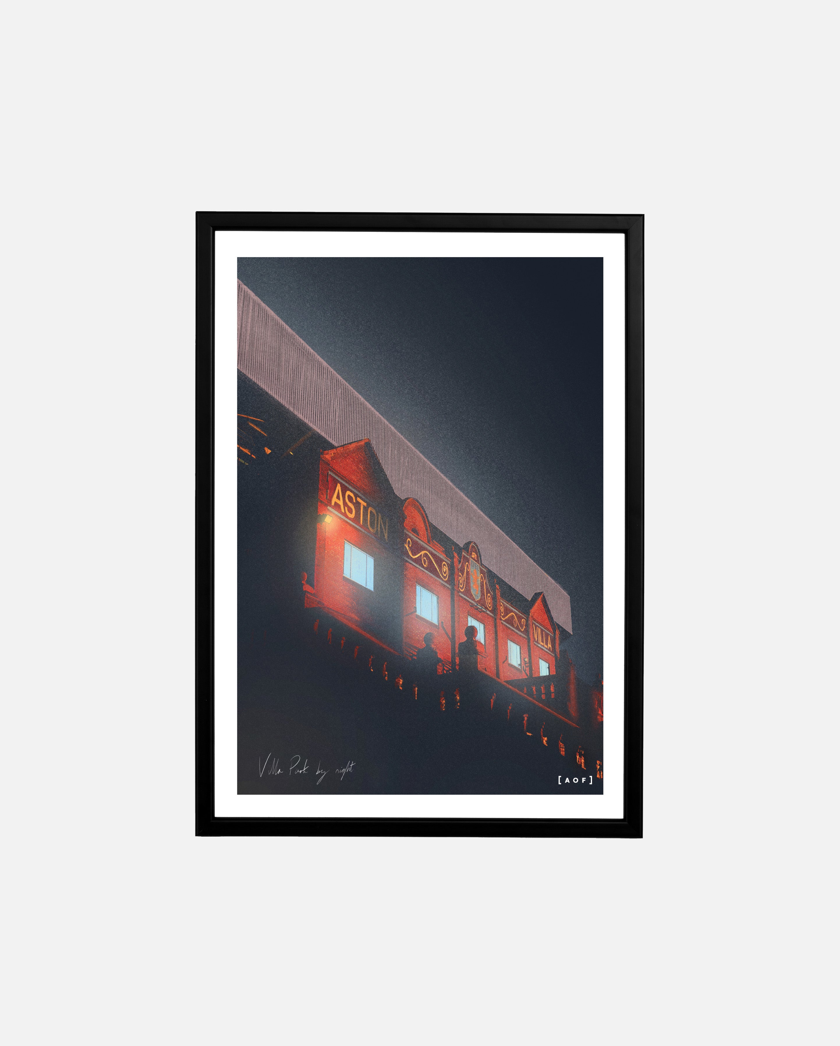 ART OF Villa Park by Night Framed Print | AVFC Football Wall Art