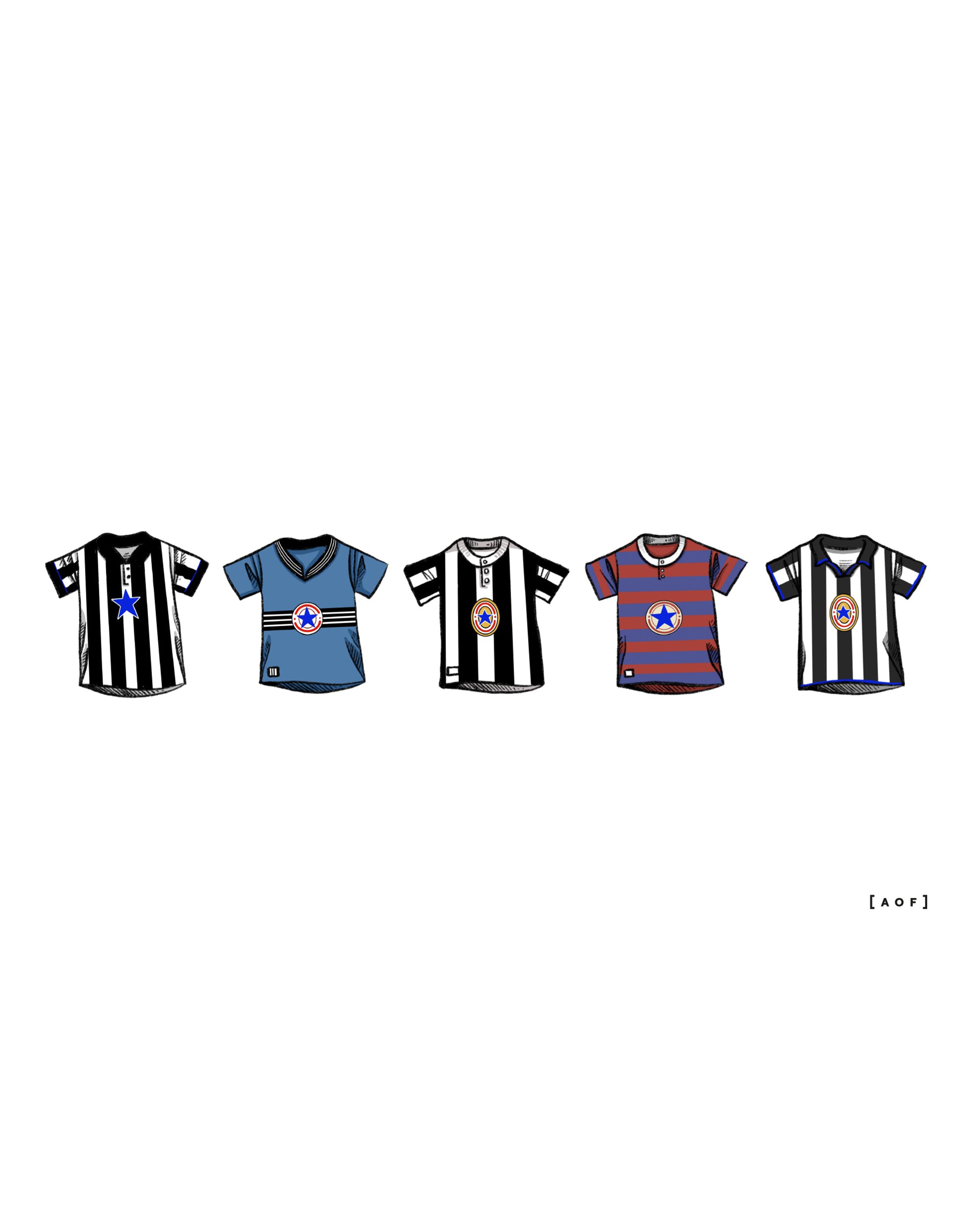 ART OF Toon Classics Framed Print | NUFC Football Wall Art