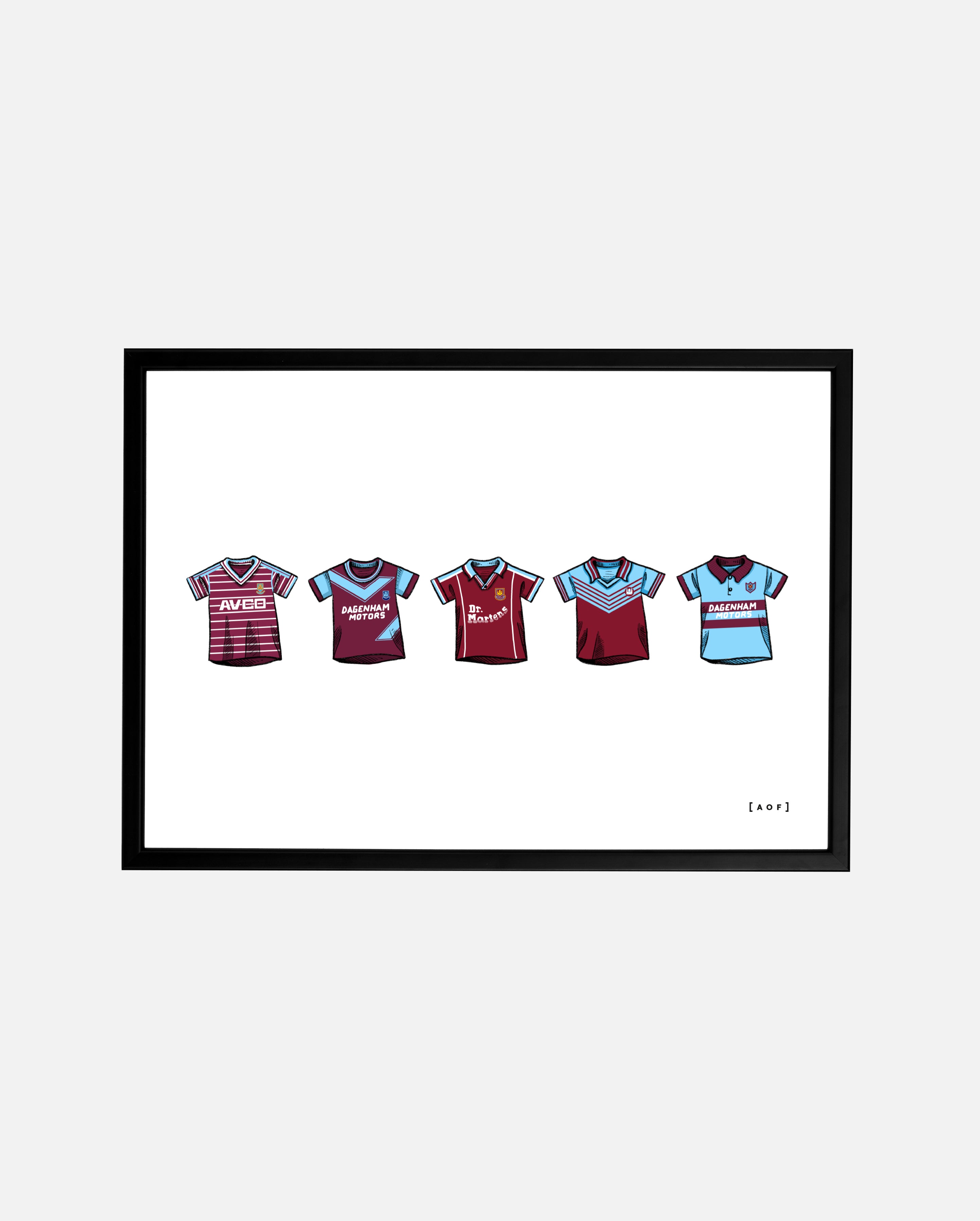 ART OF x West Ham United Classics Framed Print | WHUFC Football Art