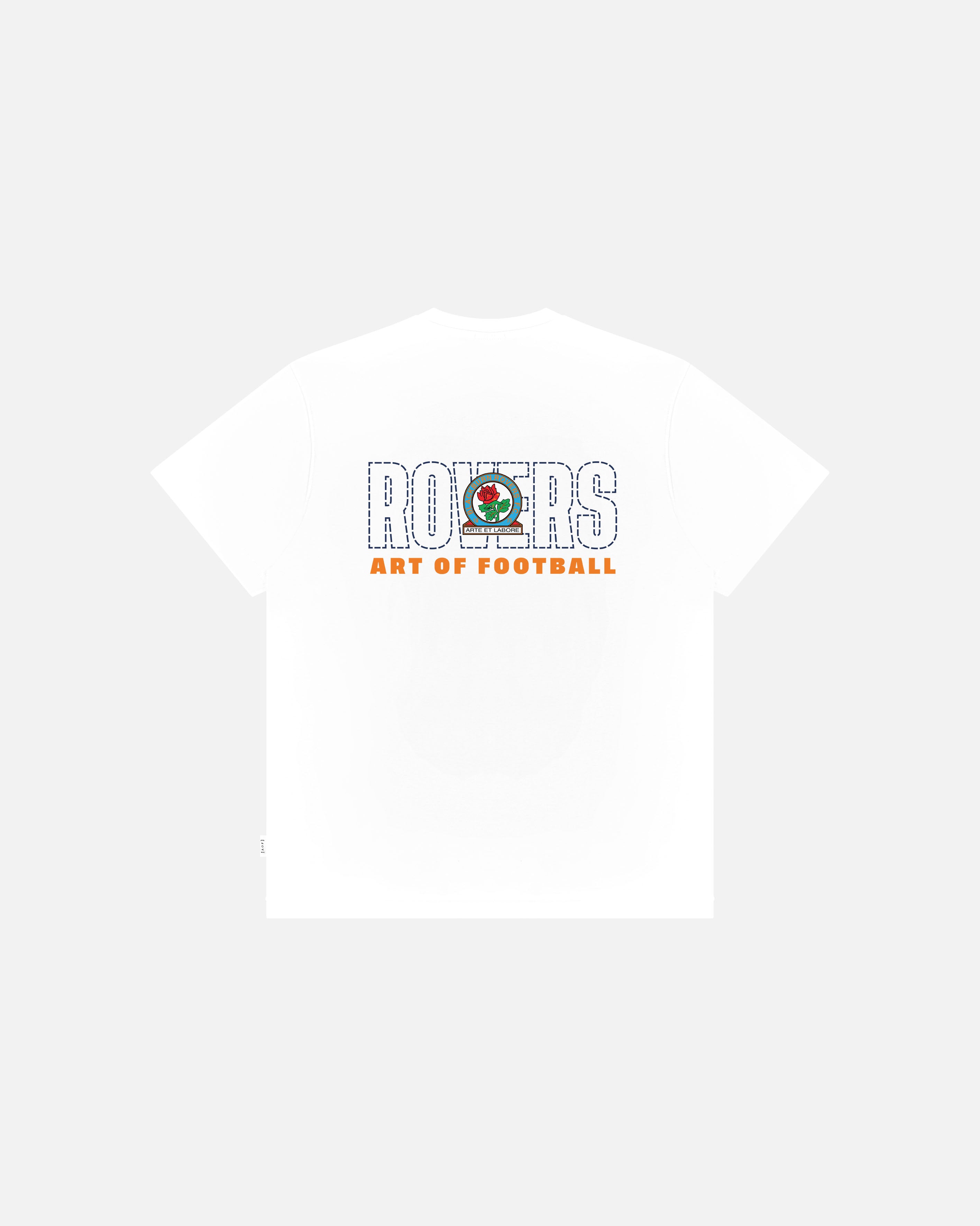 ART OF Blackburn Rovers 90s Tee | BRFC White Graphic Football T-shirt