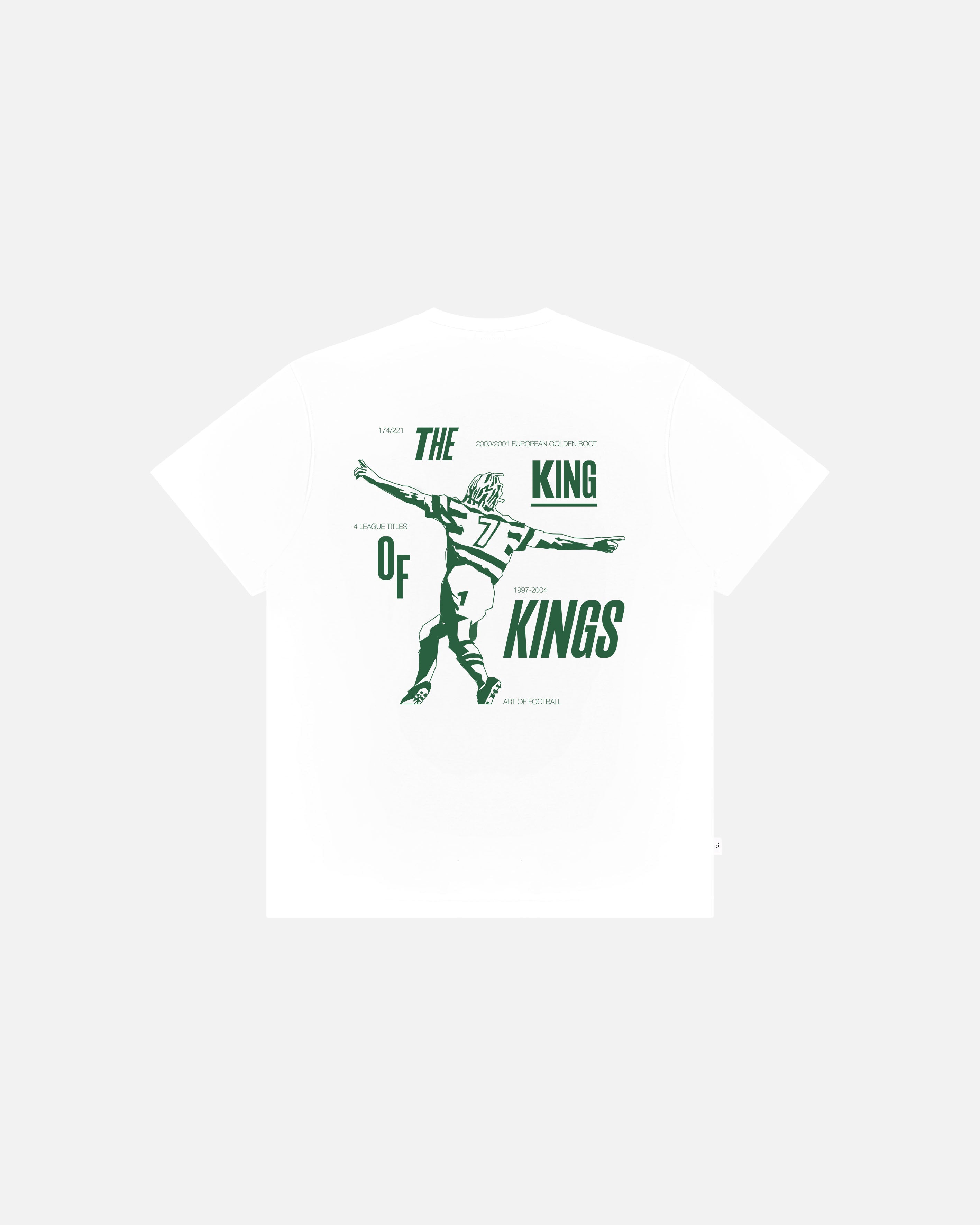 ART OF King of Kings Tee | Celtic White Graphic Football T-shirt