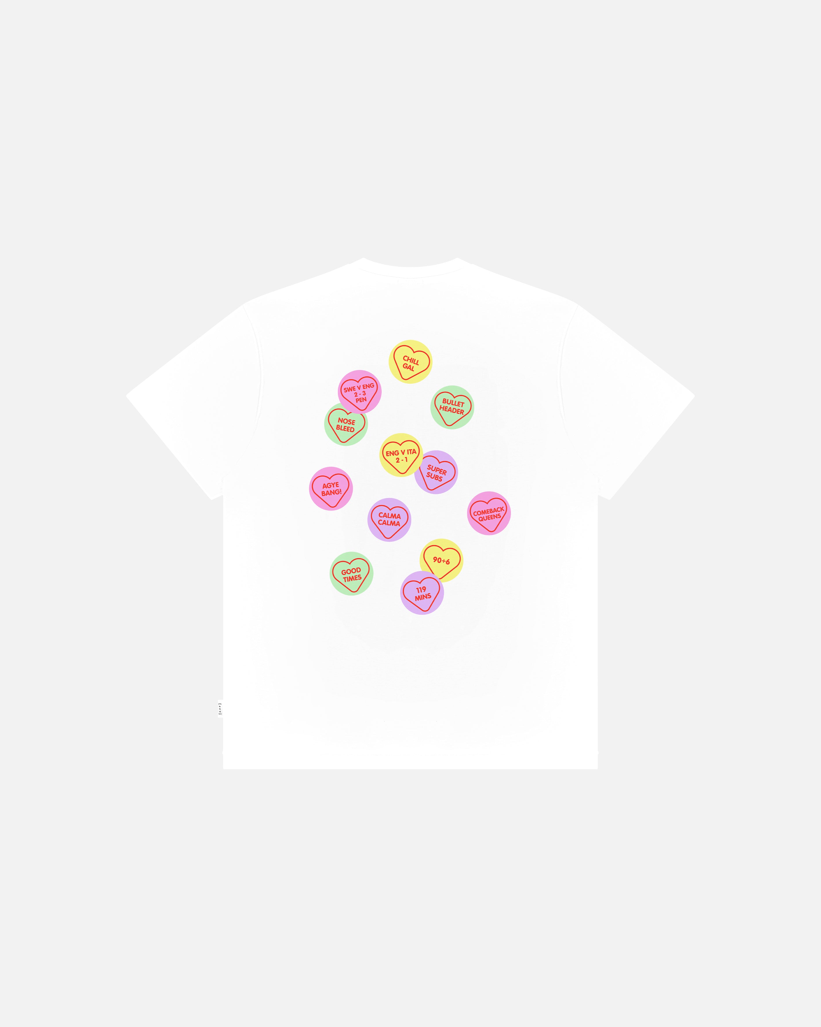 ART OF Sarina's Heartbreakers Tee | White Woman's Football T-shirt