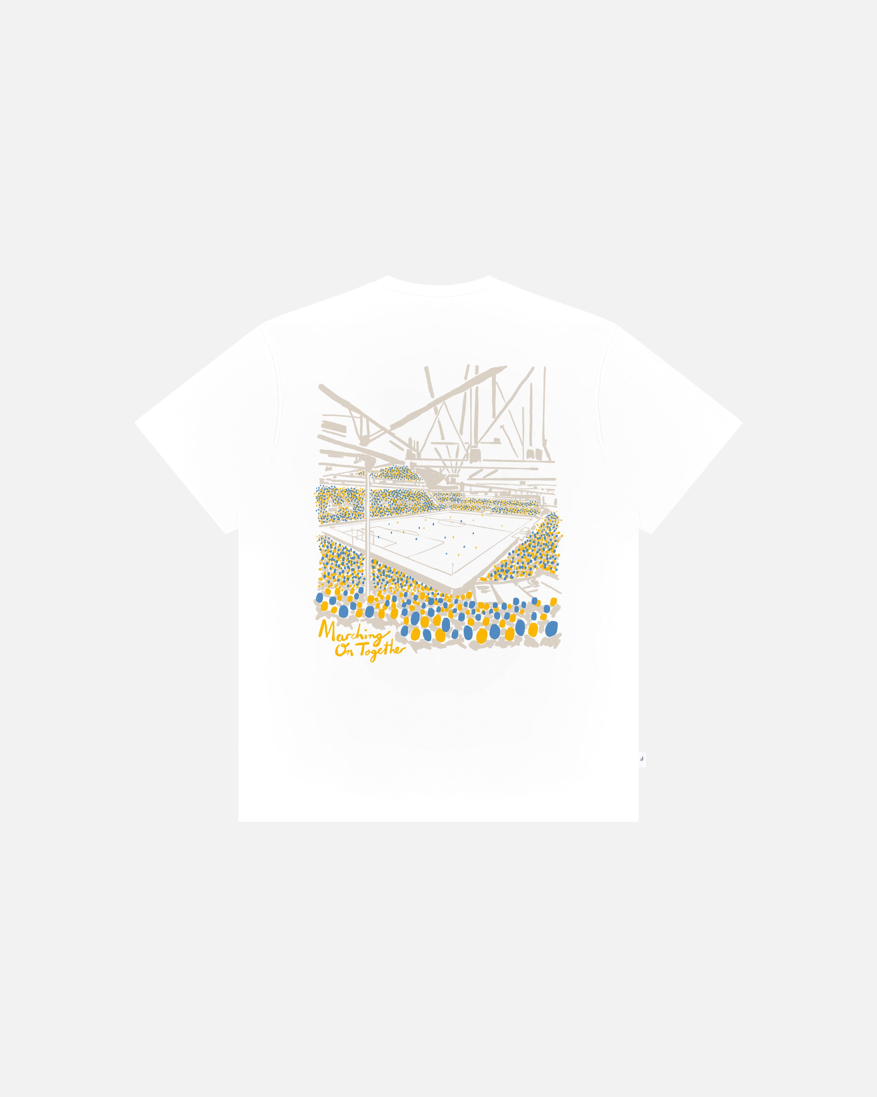 ART OF Leeds United 12th Man Tee | LUFC White Graphic Football T-shirt