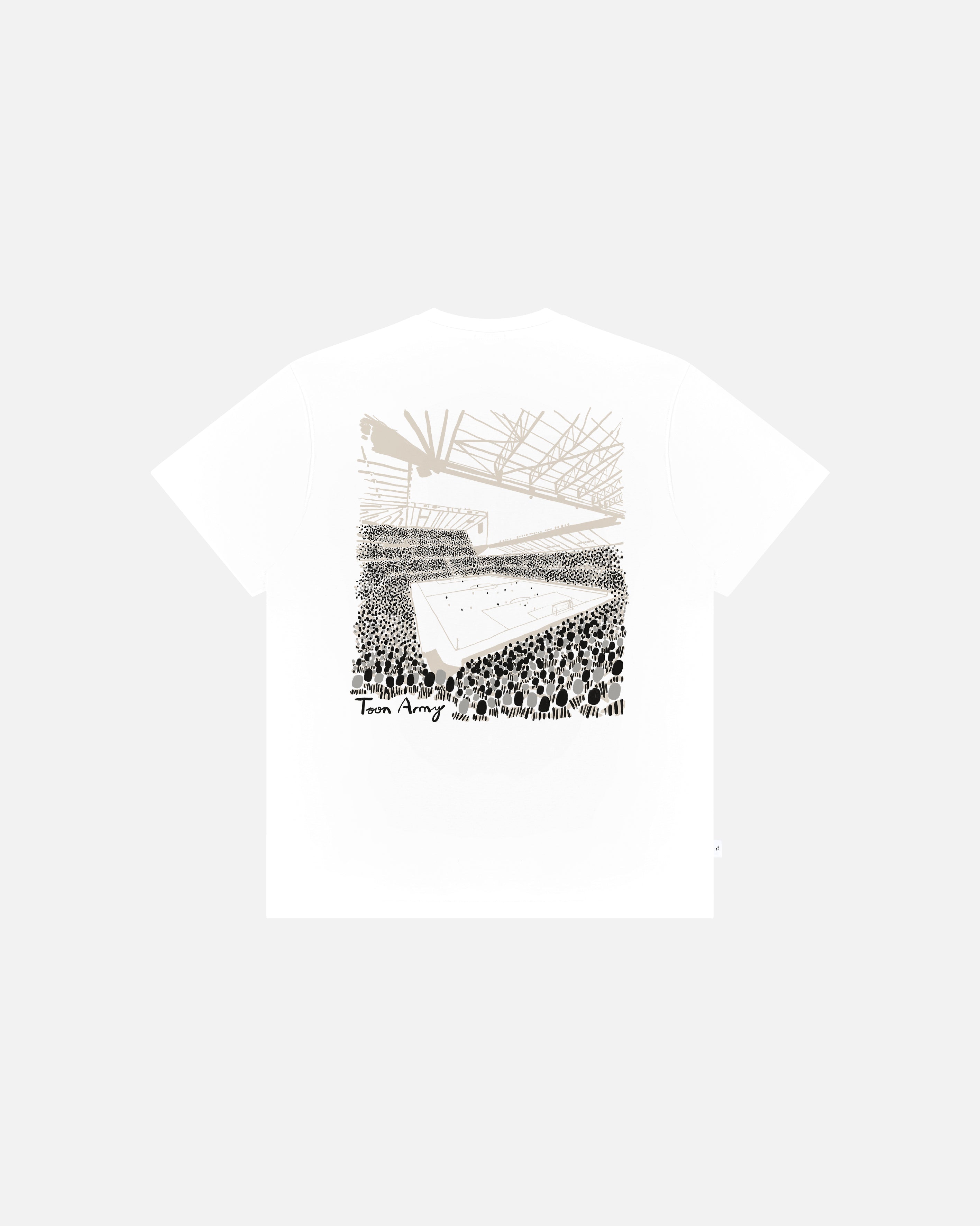 ART OF Toon 12th Man Tee | NUFC White Graphic Football T-shirt