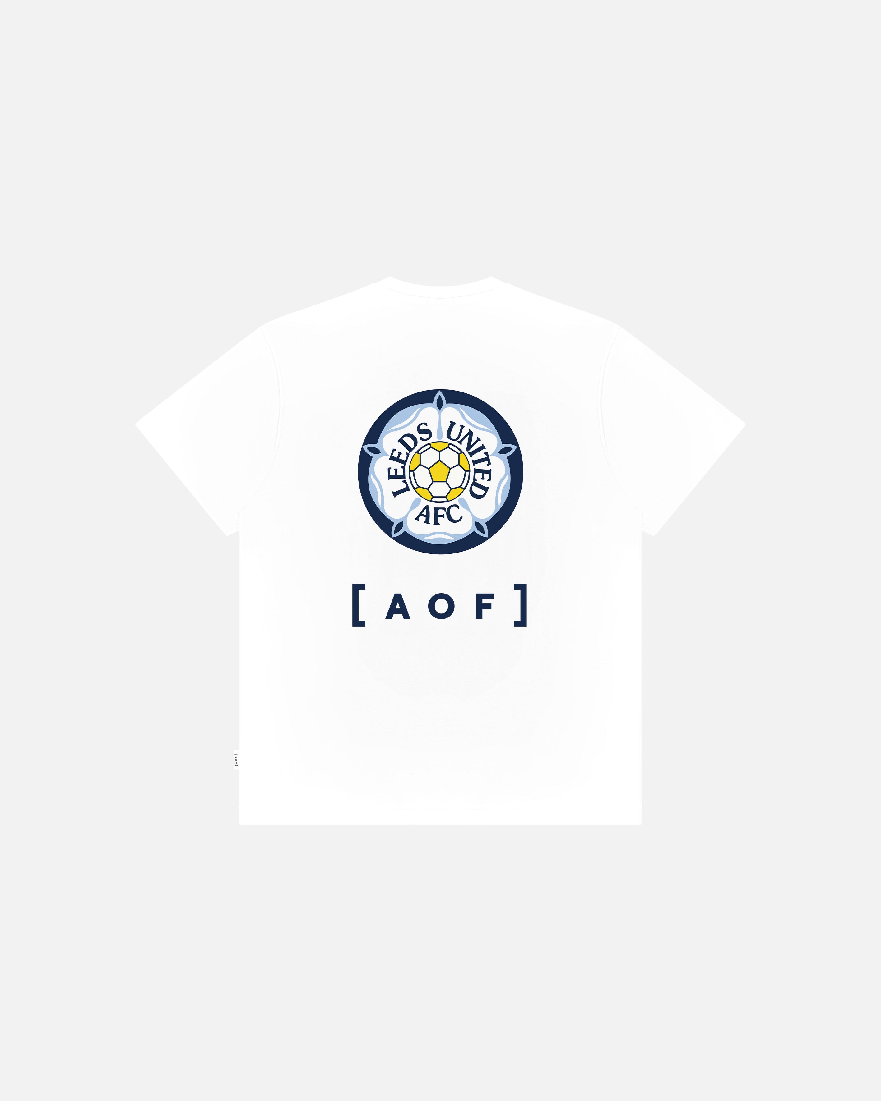 ART OF x Leeds 90s Crest Tee | LUFC White Graphic Football T-shirt