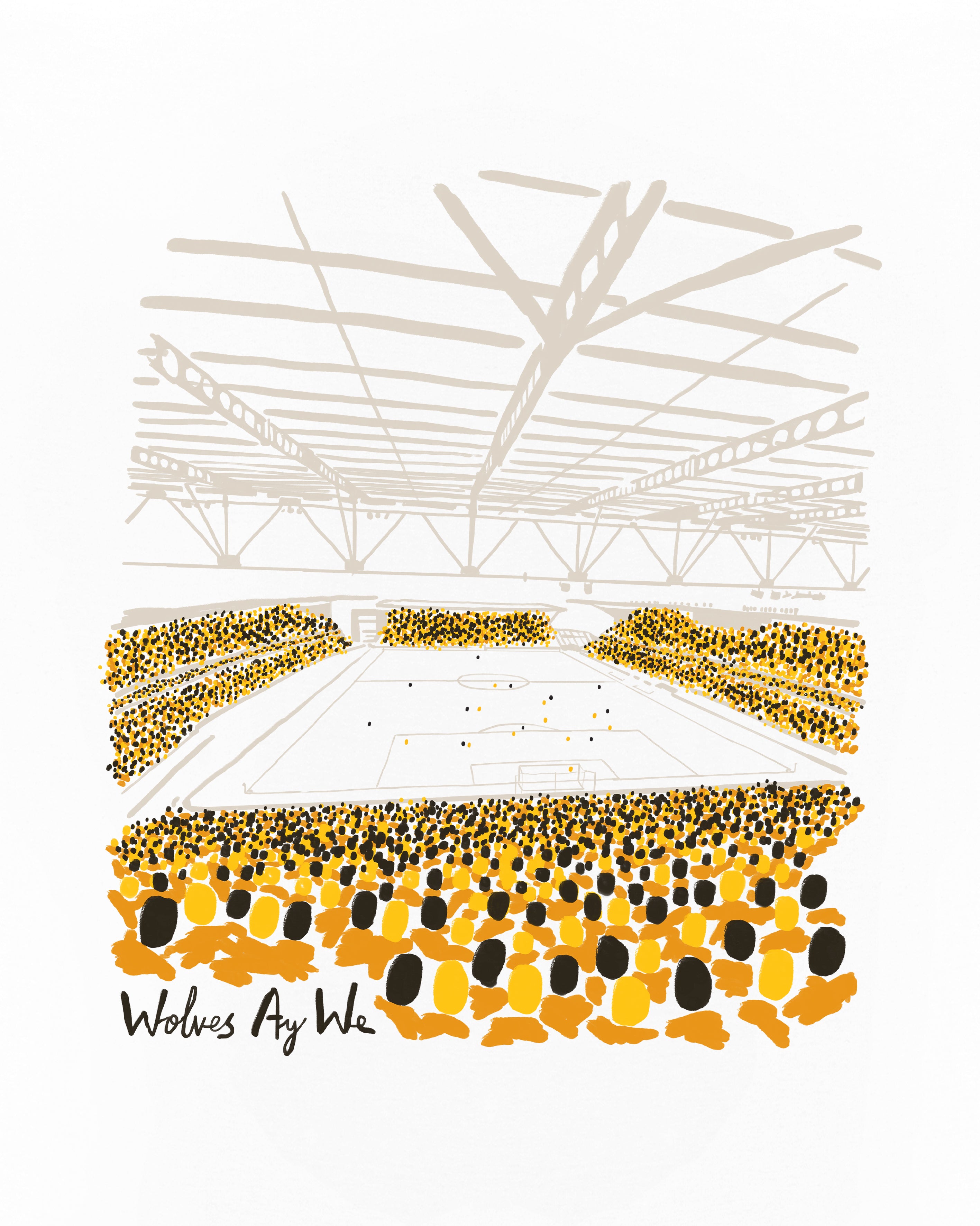 ART OF x Wolves 12th Man Tee | White Graphic Football T-shirt