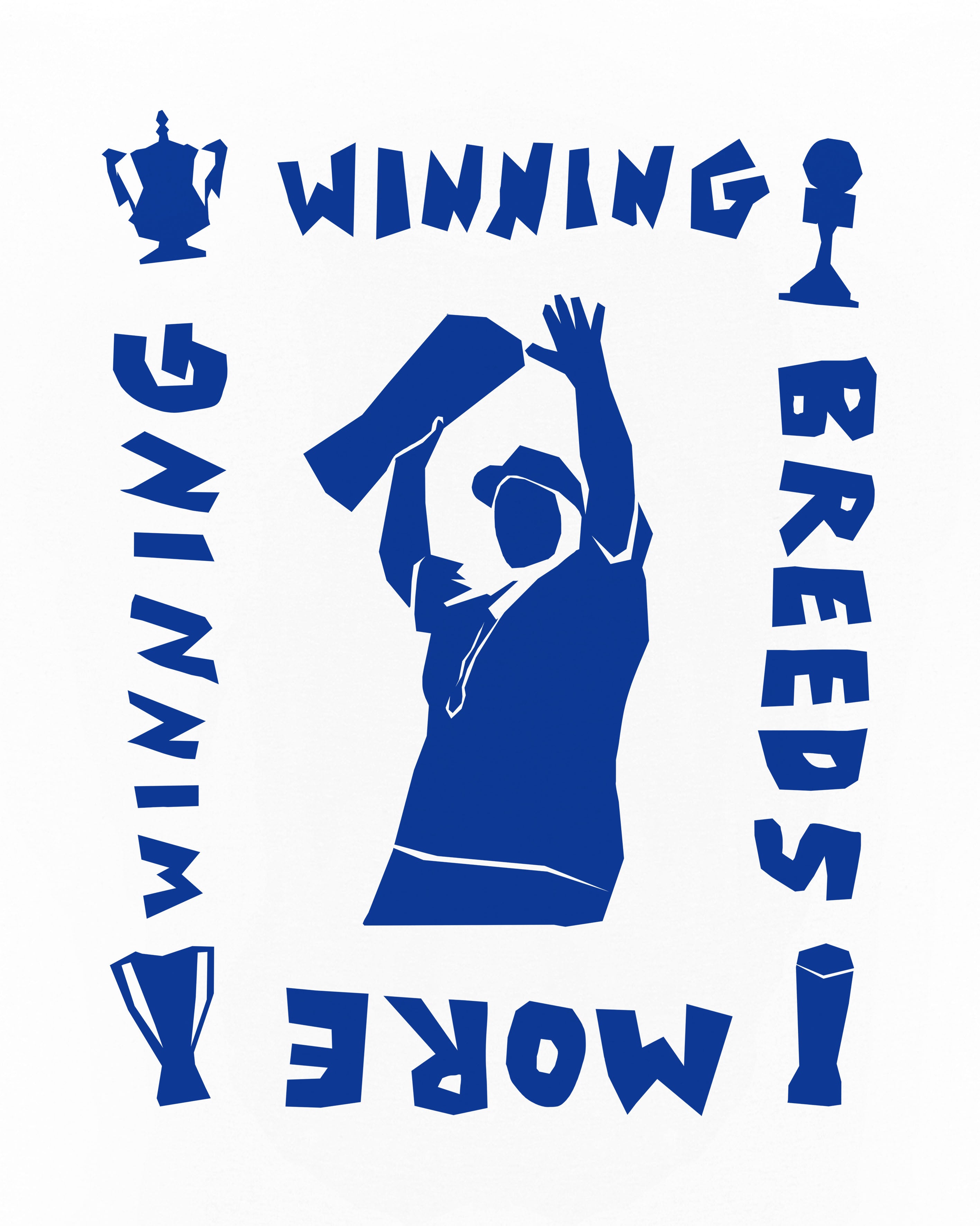 ART OF CFCW The Blue Woman Tee | White Graphic Football T-shirt