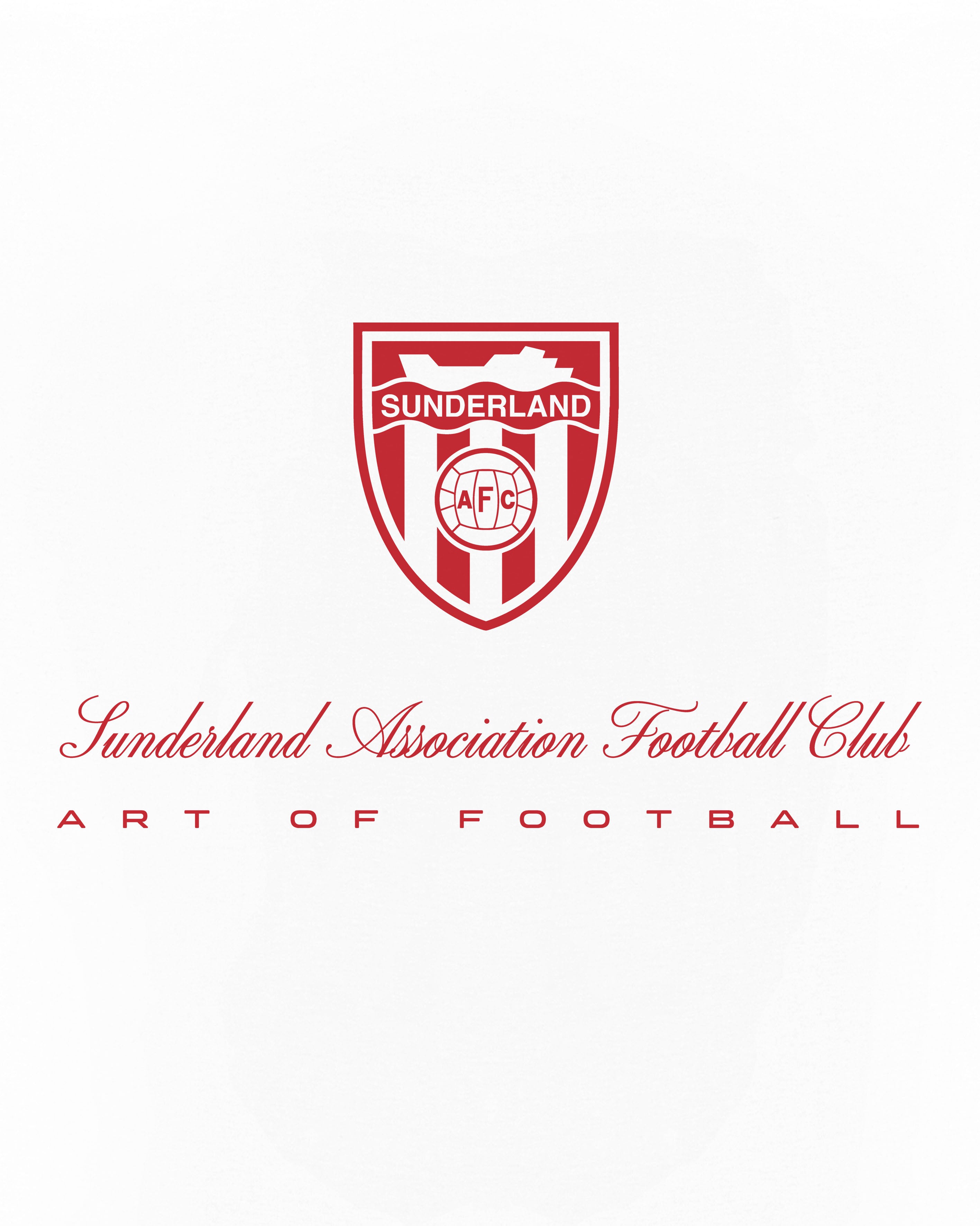 ART OF x Sunderland Heritage Tee | SAFC White Graphic Football T-shirt