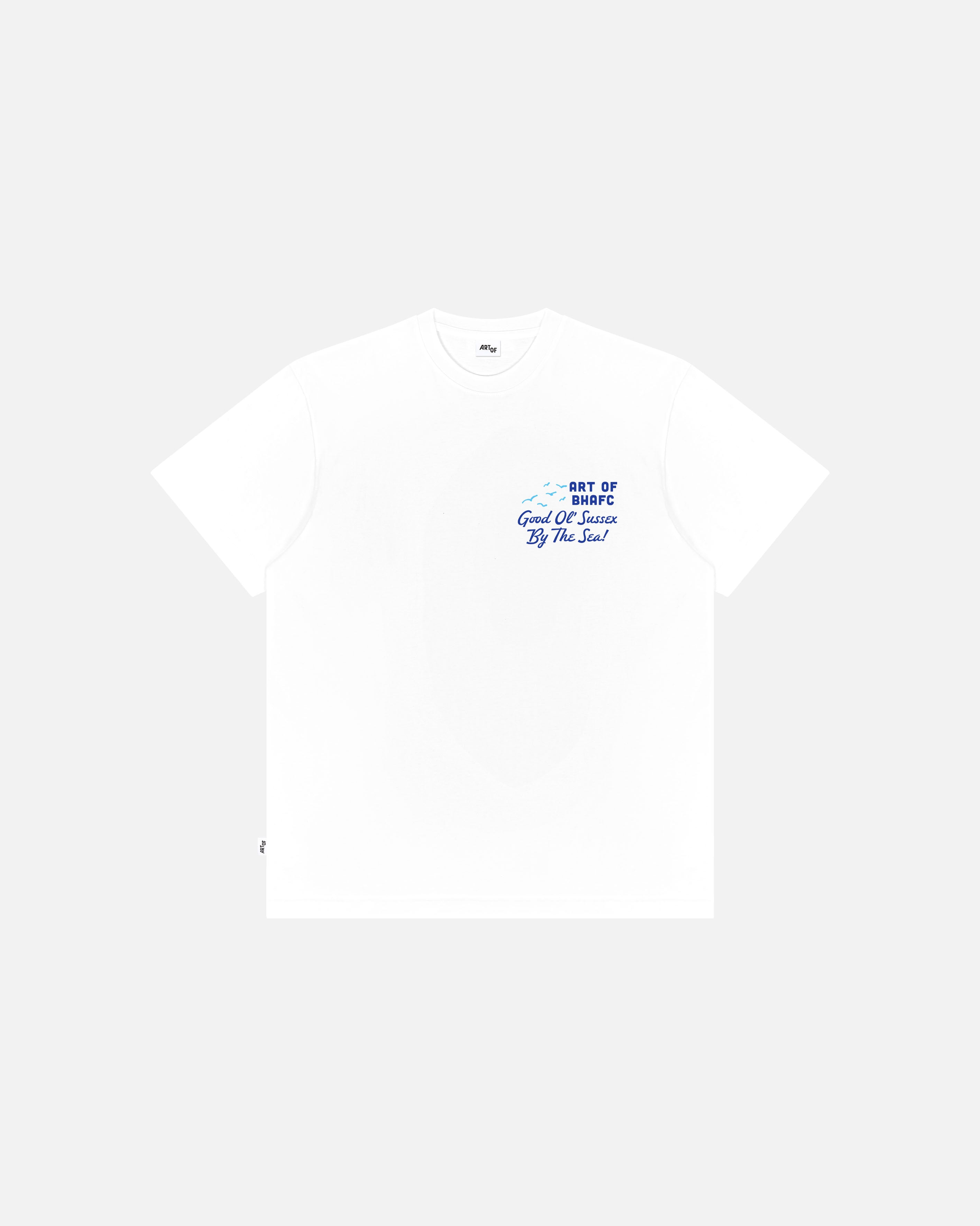 ART OF x Brighton Sussex By The Sea Tee | BHAFC White Football T-shirt