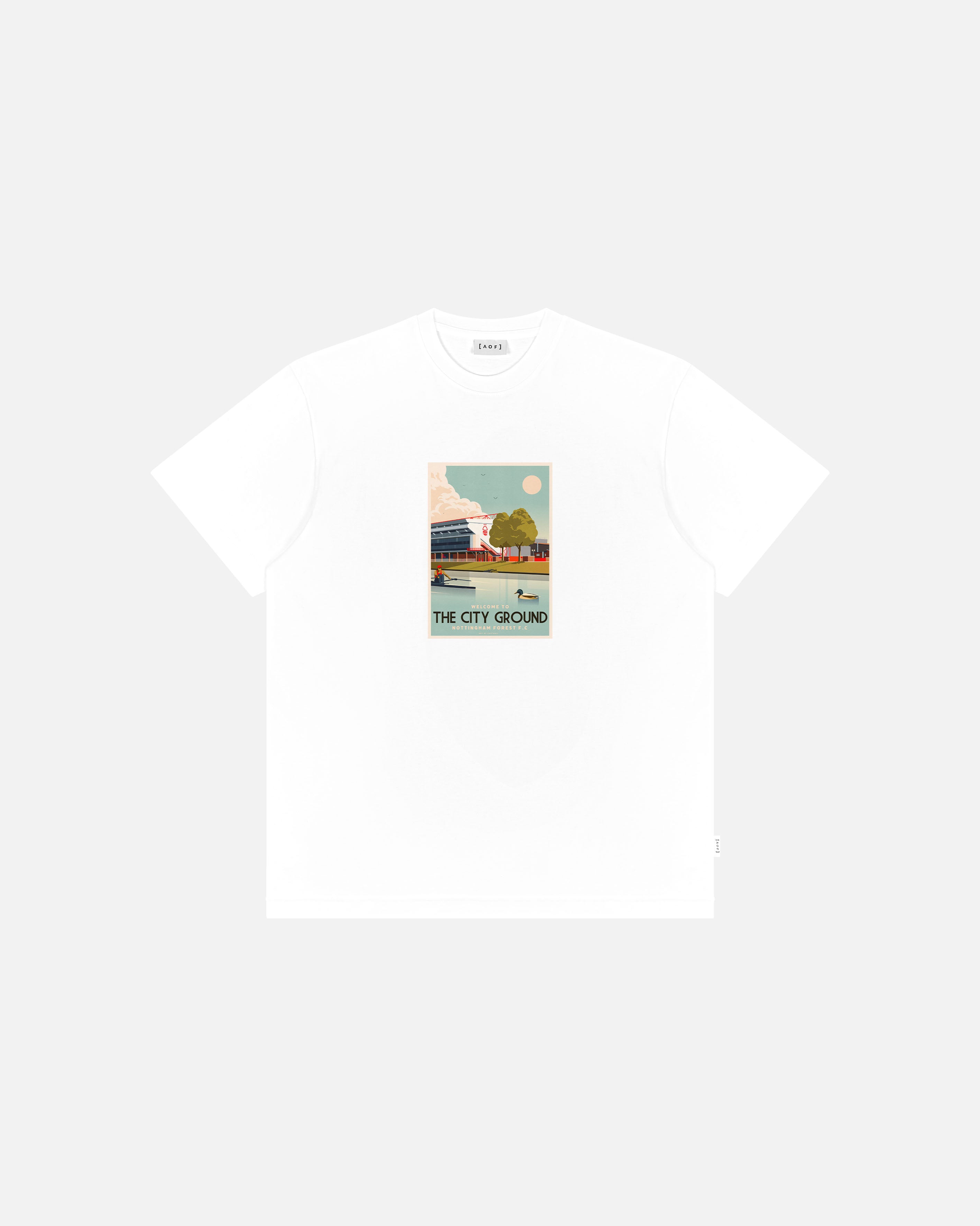 ART OF Forest Welcome to the City Ground | NFFC White Football T-shirt