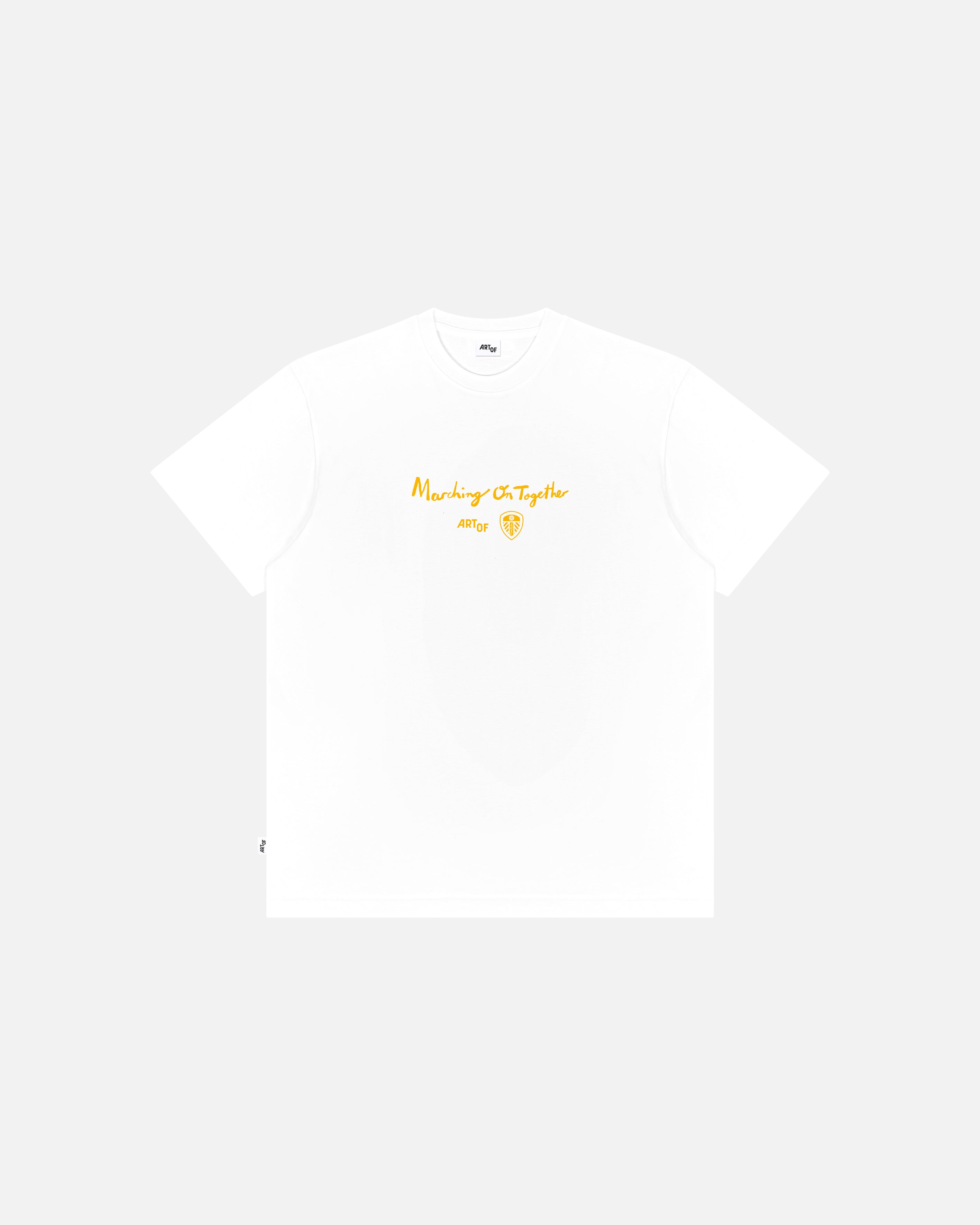ART OF Leeds United 12th Man Tee | LUFC White Graphic Football T-shirt