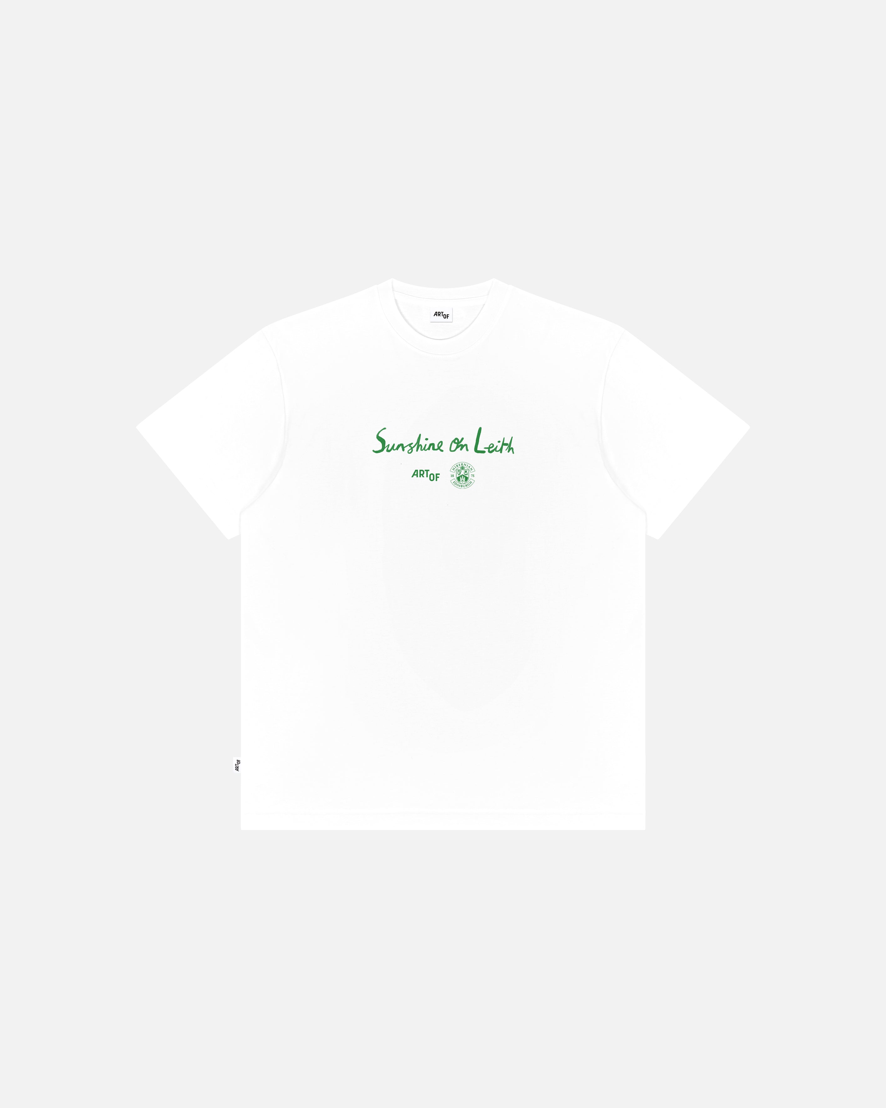 ART OF x Hibernian 12th Man Tee | HFC White Graphic Football T-shirt